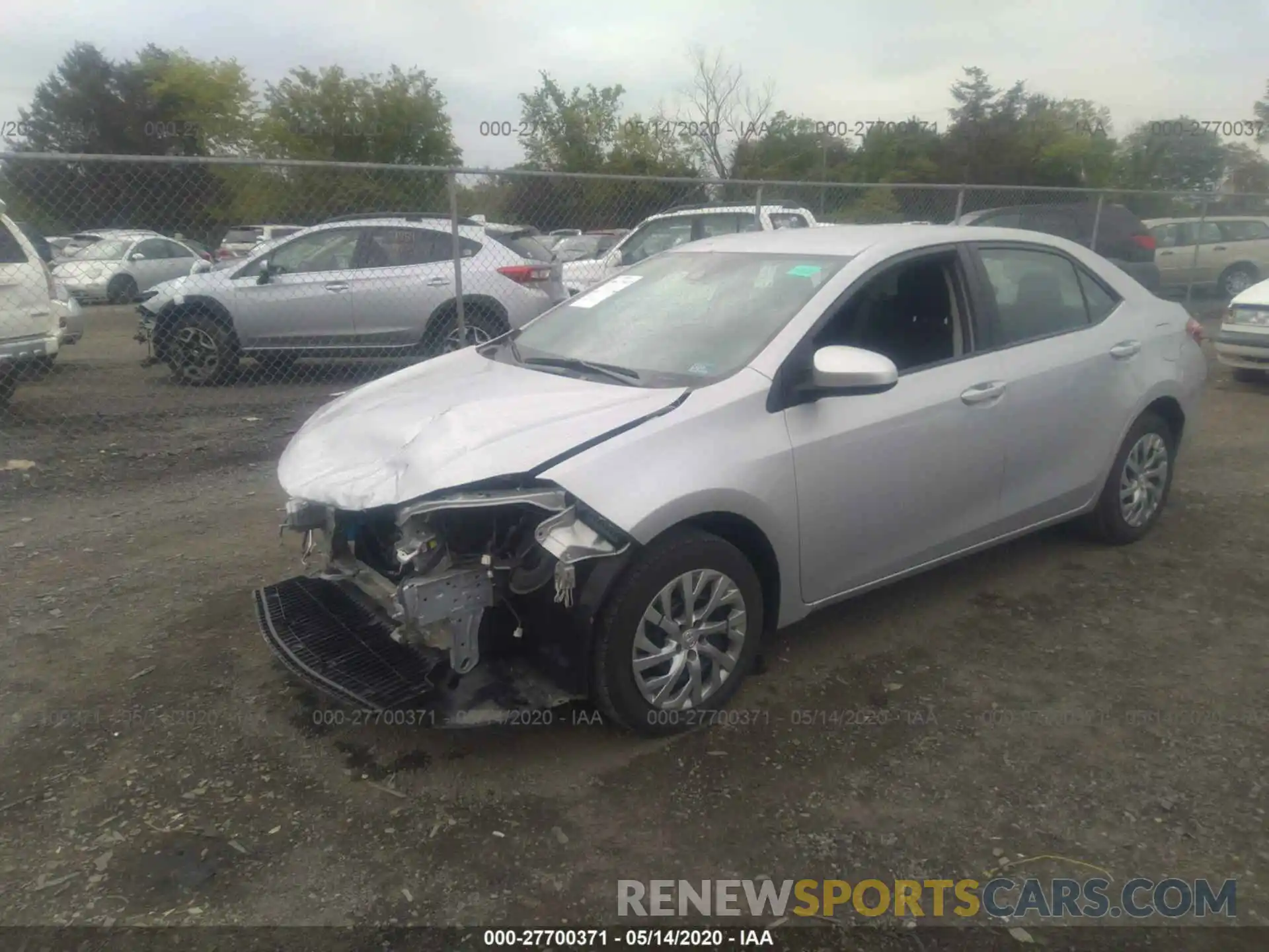 2 Photograph of a damaged car 2T1BURHE7KC214770 TOYOTA COROLLA 2019