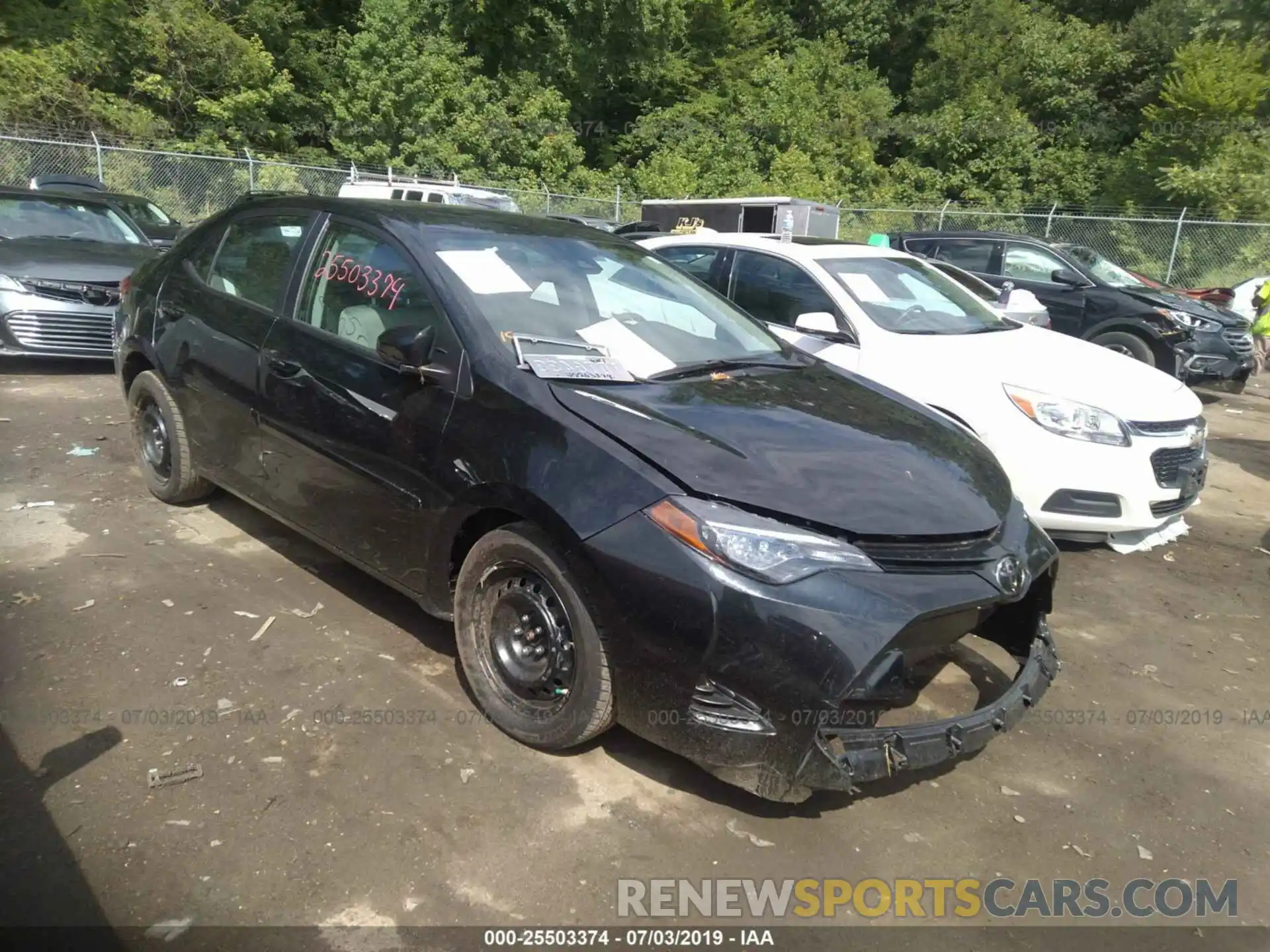 1 Photograph of a damaged car 2T1BURHE7KC214817 TOYOTA COROLLA 2019