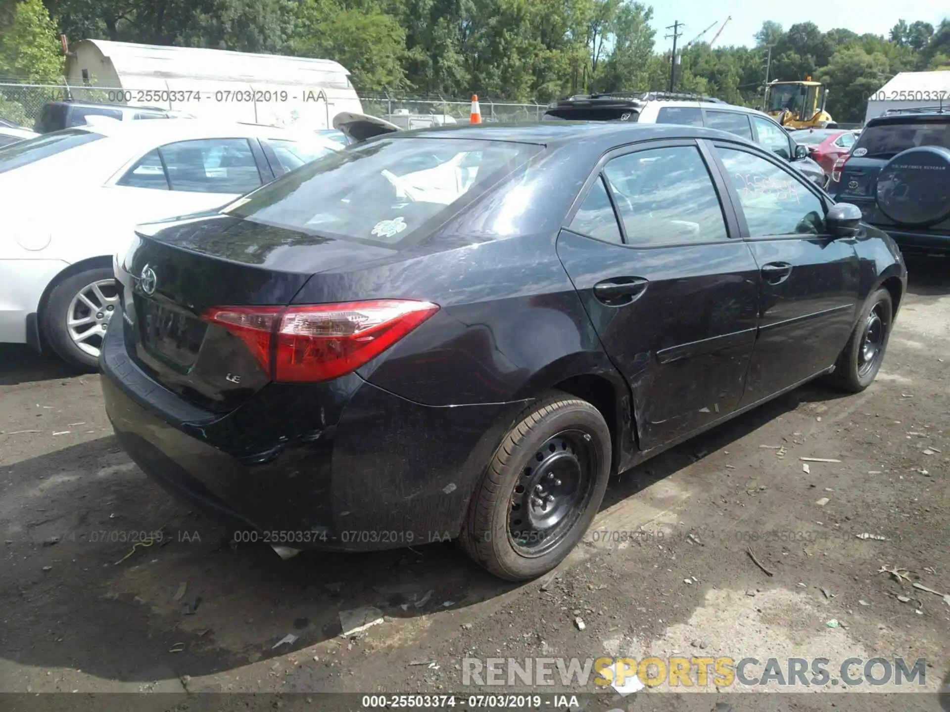 4 Photograph of a damaged car 2T1BURHE7KC214817 TOYOTA COROLLA 2019