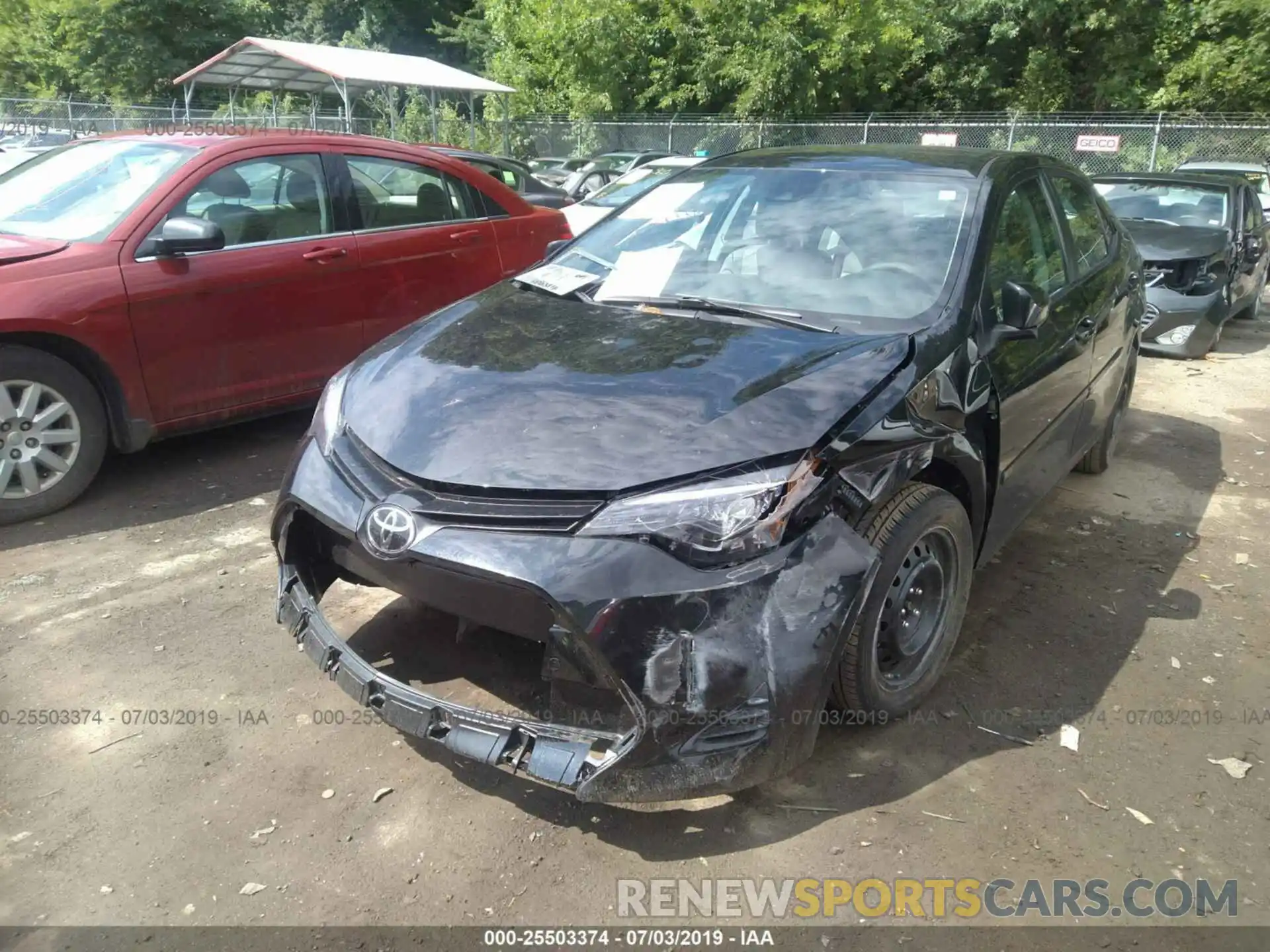 6 Photograph of a damaged car 2T1BURHE7KC214817 TOYOTA COROLLA 2019