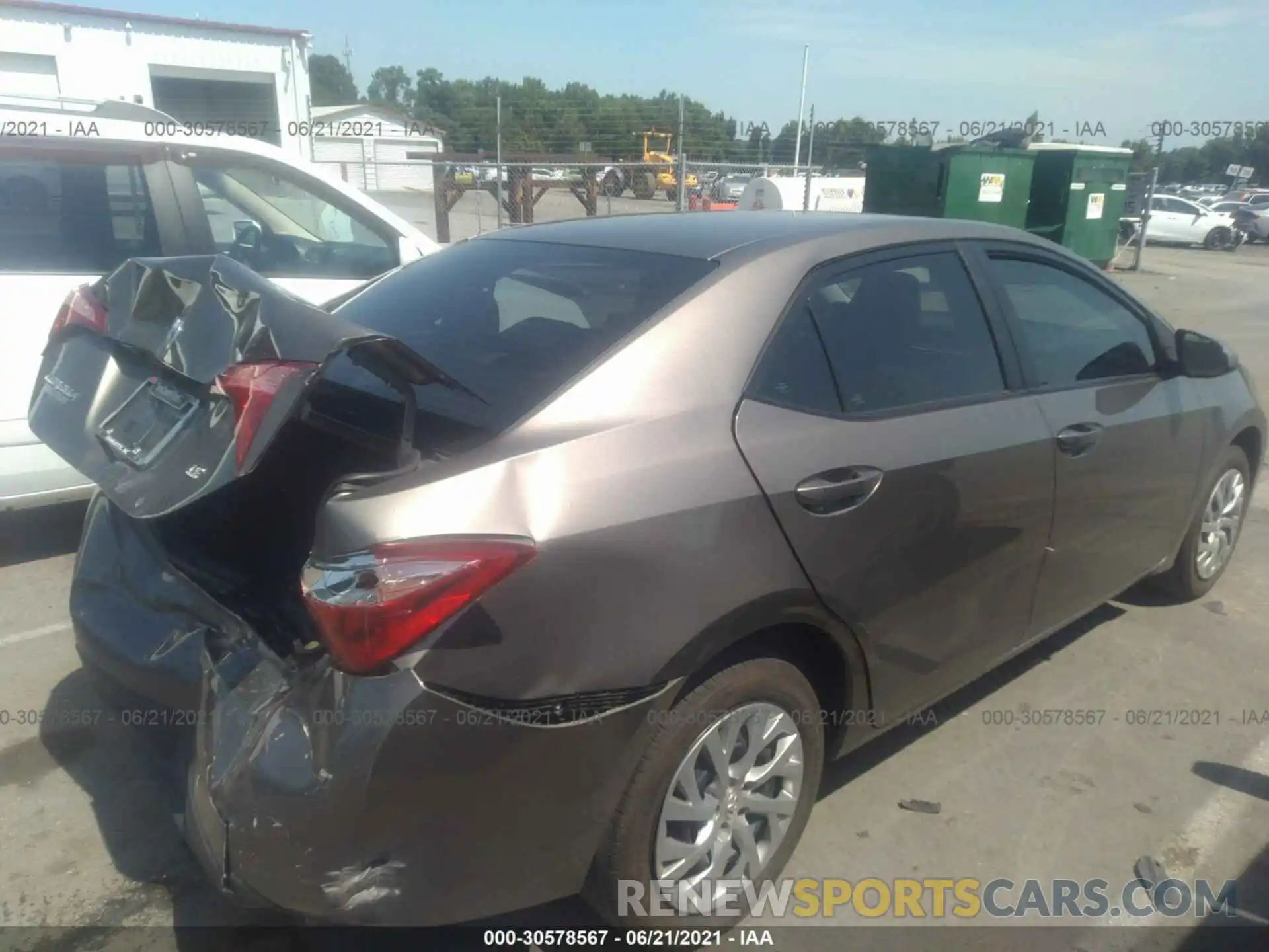 6 Photograph of a damaged car 2T1BURHE7KC214901 TOYOTA COROLLA 2019