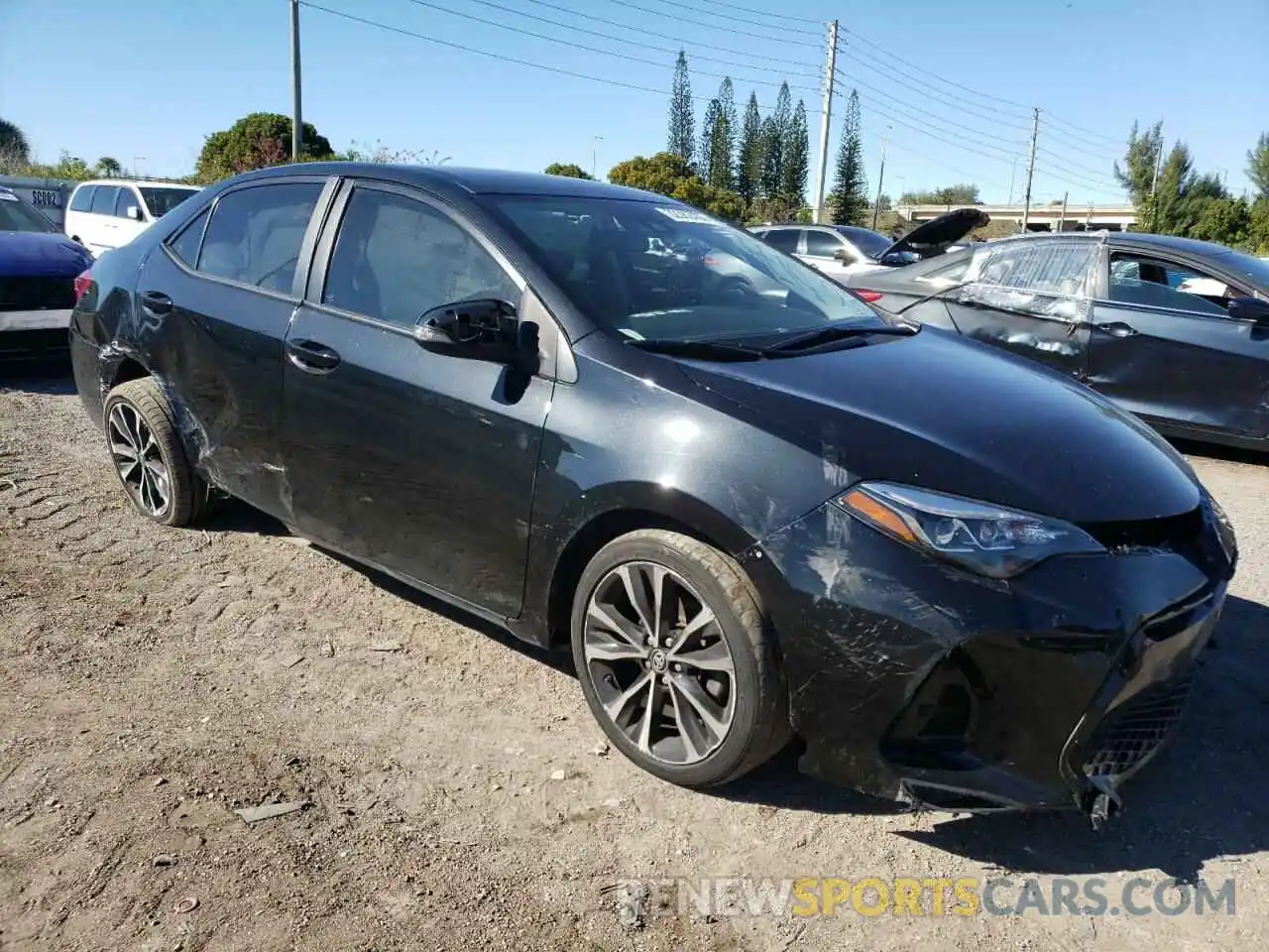 1 Photograph of a damaged car 2T1BURHE7KC215174 TOYOTA COROLLA 2019