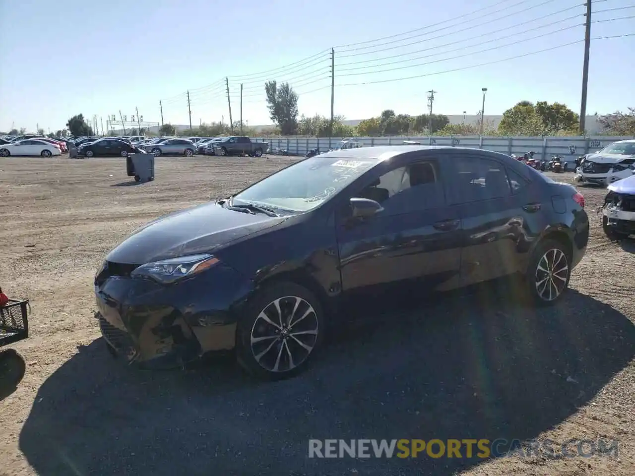 2 Photograph of a damaged car 2T1BURHE7KC215174 TOYOTA COROLLA 2019