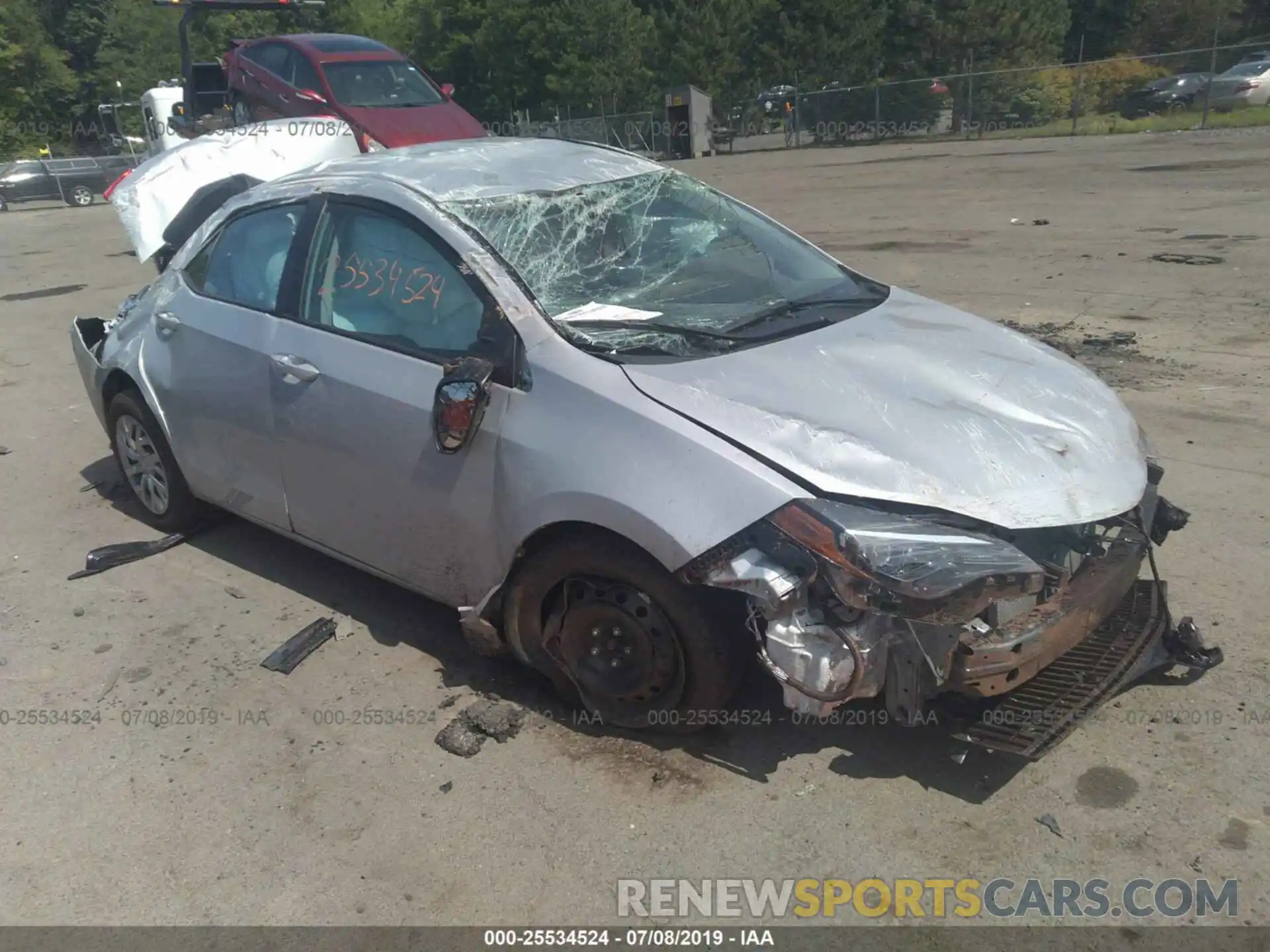 1 Photograph of a damaged car 2T1BURHE7KC215451 TOYOTA COROLLA 2019