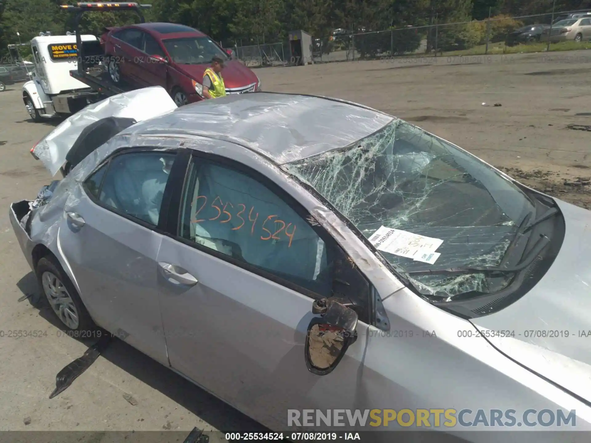 6 Photograph of a damaged car 2T1BURHE7KC215451 TOYOTA COROLLA 2019