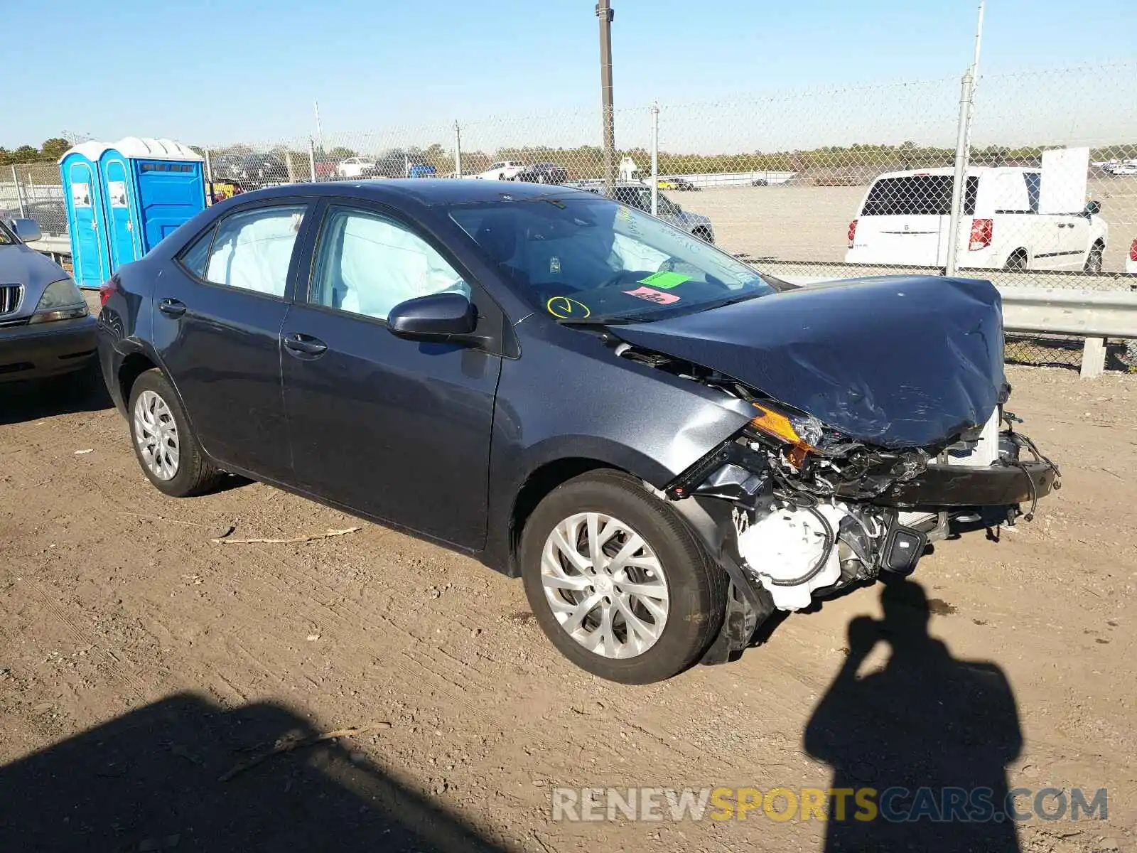 1 Photograph of a damaged car 2T1BURHE7KC215465 TOYOTA COROLLA 2019