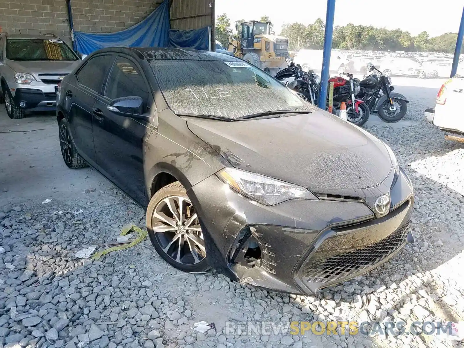 1 Photograph of a damaged car 2T1BURHE7KC215580 TOYOTA COROLLA 2019