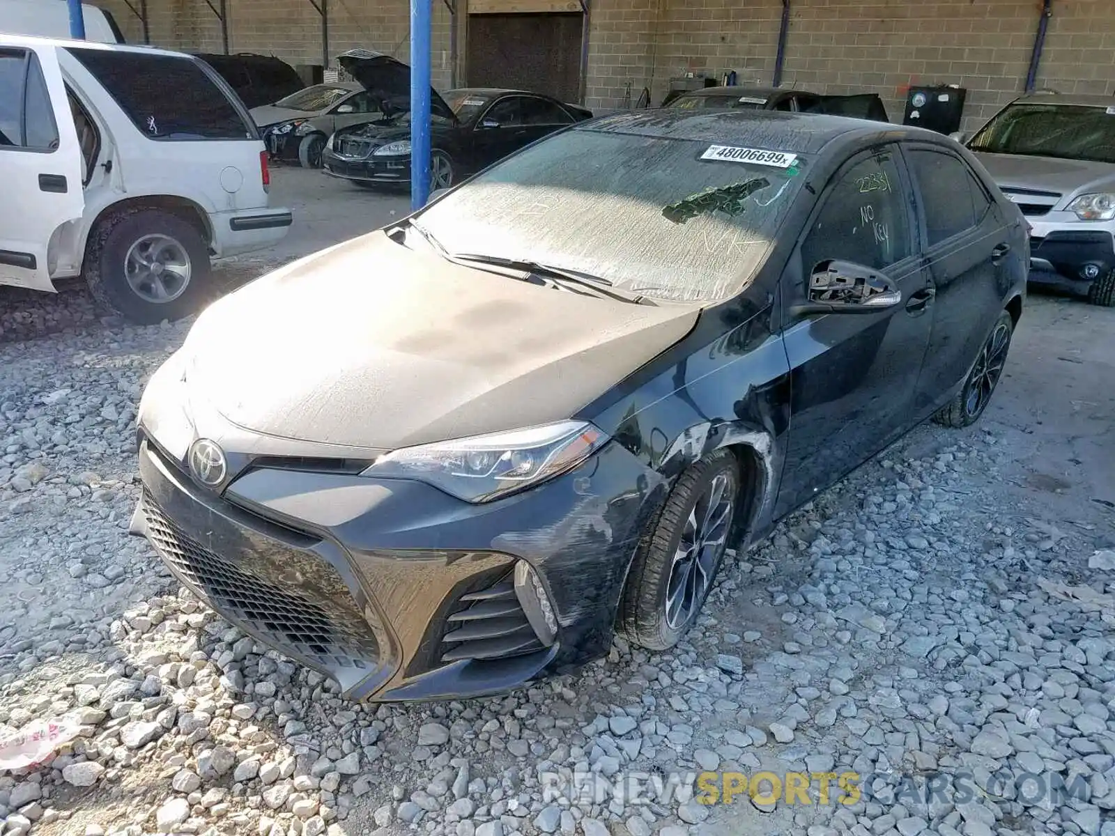 2 Photograph of a damaged car 2T1BURHE7KC215580 TOYOTA COROLLA 2019