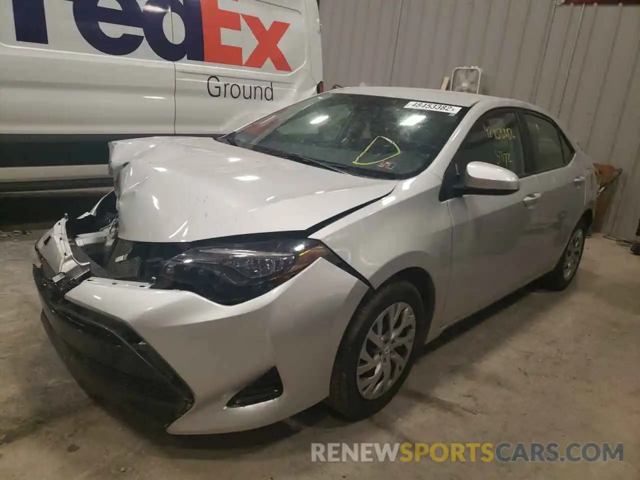 2 Photograph of a damaged car 2T1BURHE7KC215899 TOYOTA COROLLA 2019