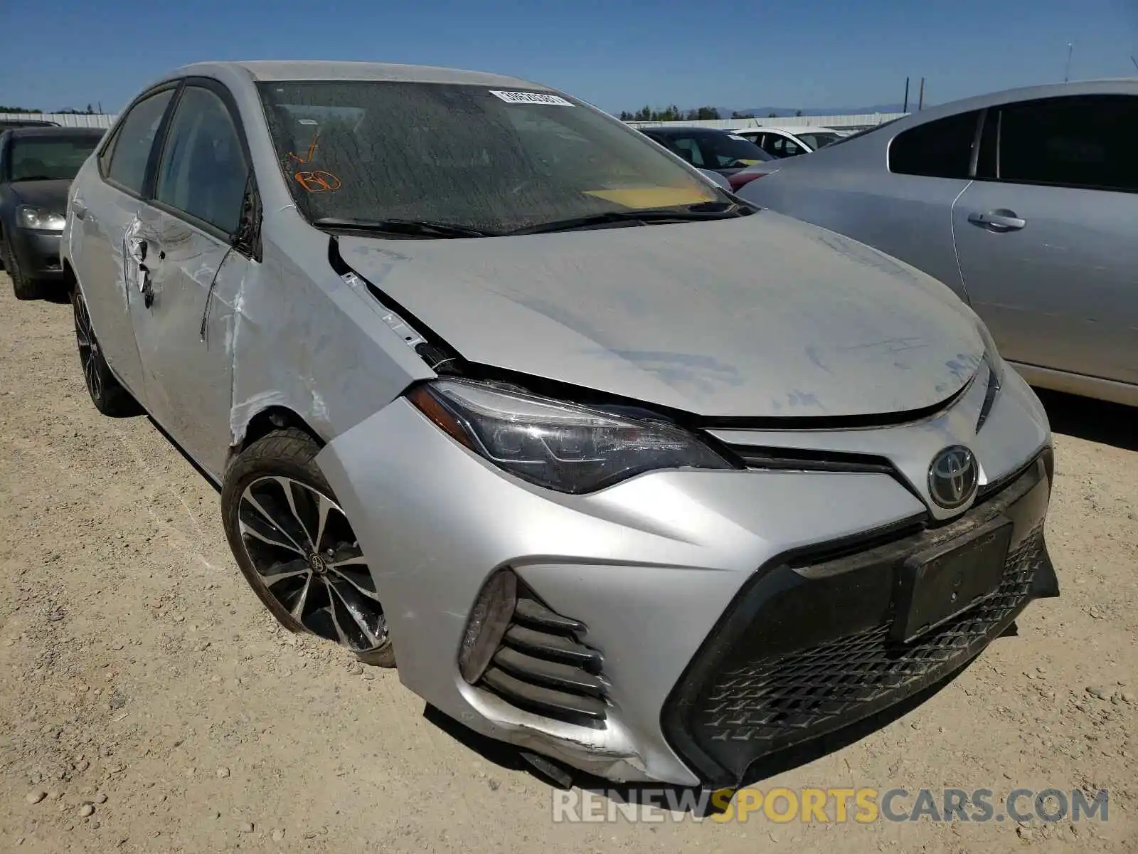 1 Photograph of a damaged car 2T1BURHE7KC215966 TOYOTA COROLLA 2019