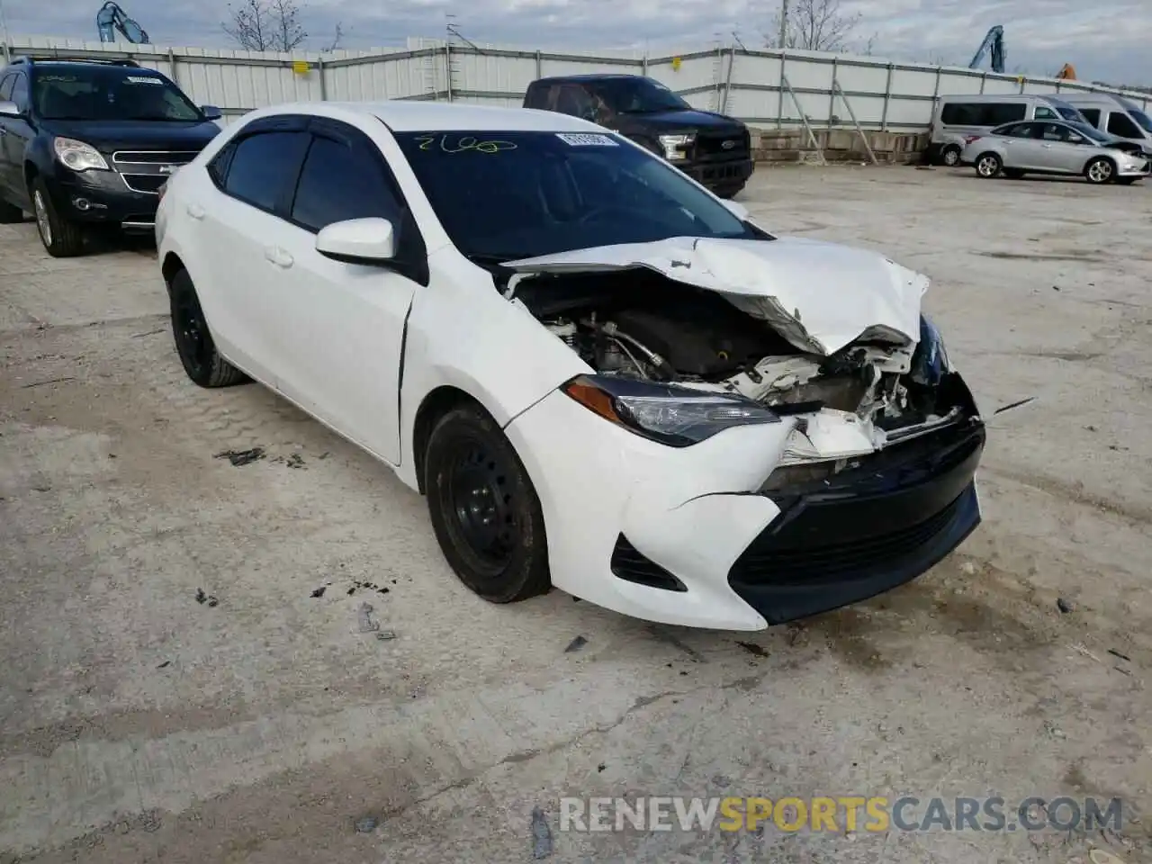 1 Photograph of a damaged car 2T1BURHE7KC216020 TOYOTA COROLLA 2019