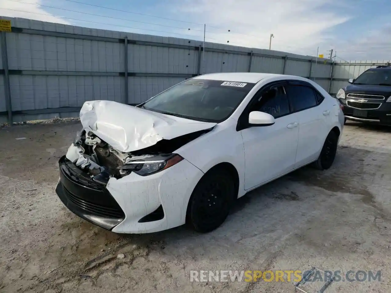 2 Photograph of a damaged car 2T1BURHE7KC216020 TOYOTA COROLLA 2019