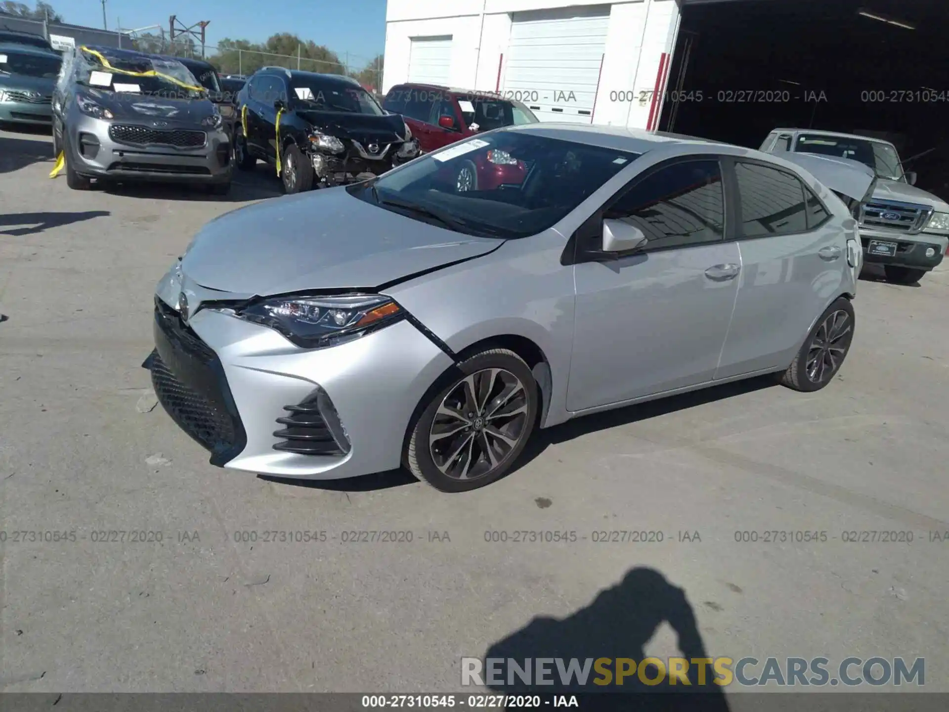 2 Photograph of a damaged car 2T1BURHE7KC216096 TOYOTA COROLLA 2019