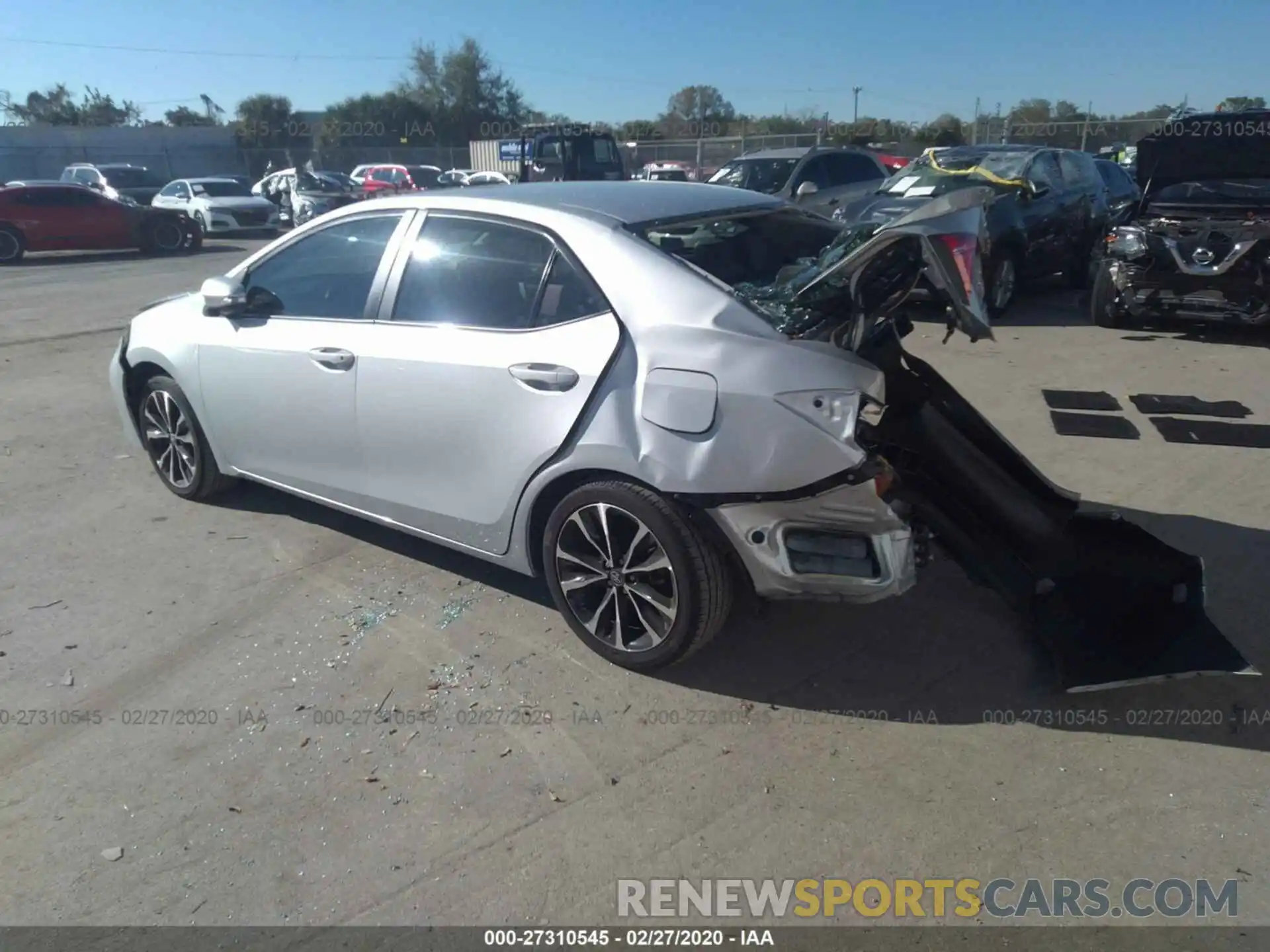 3 Photograph of a damaged car 2T1BURHE7KC216096 TOYOTA COROLLA 2019