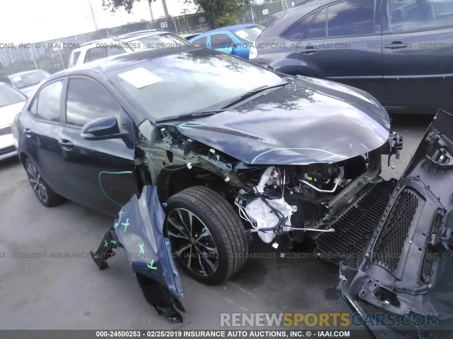 1 Photograph of a damaged car 2T1BURHE7KC216244 TOYOTA COROLLA 2019