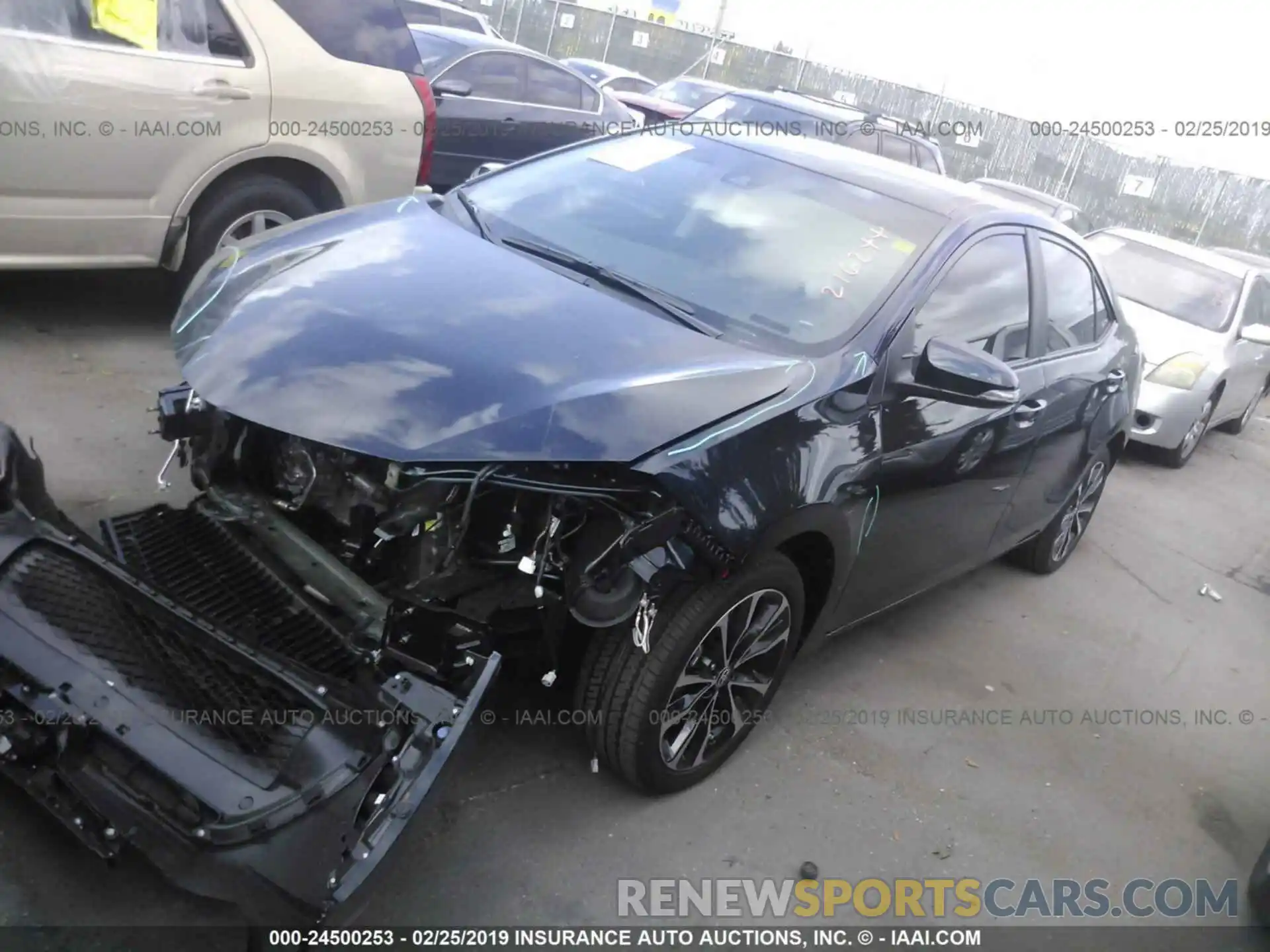 2 Photograph of a damaged car 2T1BURHE7KC216244 TOYOTA COROLLA 2019