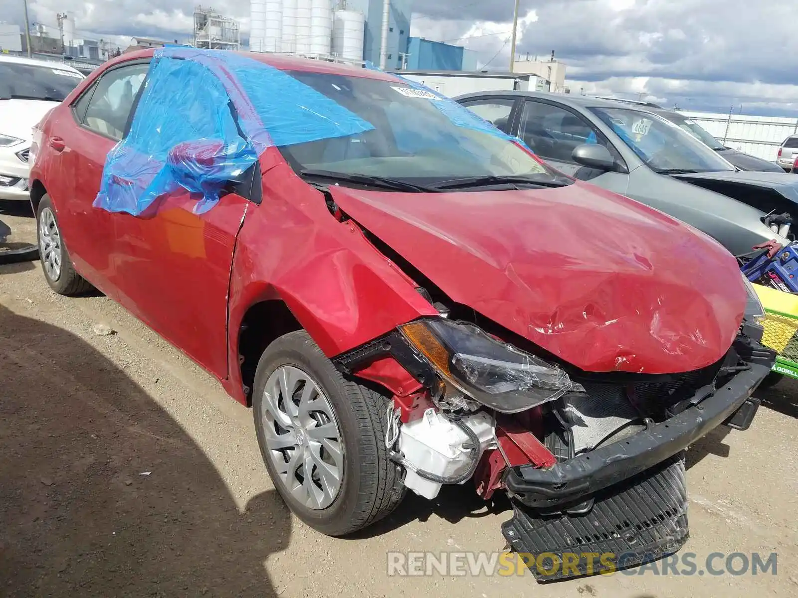 1 Photograph of a damaged car 2T1BURHE7KC216728 TOYOTA COROLLA 2019