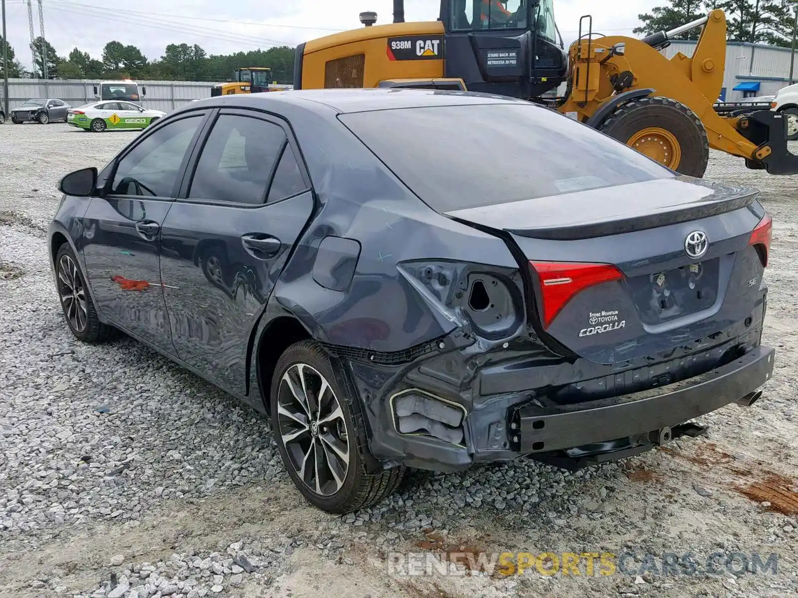 3 Photograph of a damaged car 2T1BURHE7KC216955 TOYOTA COROLLA 2019