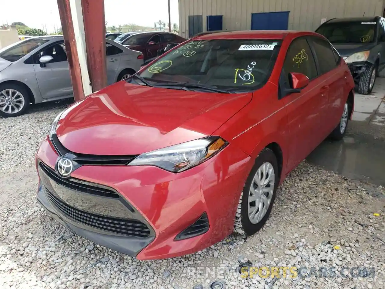 2 Photograph of a damaged car 2T1BURHE7KC217135 TOYOTA COROLLA 2019