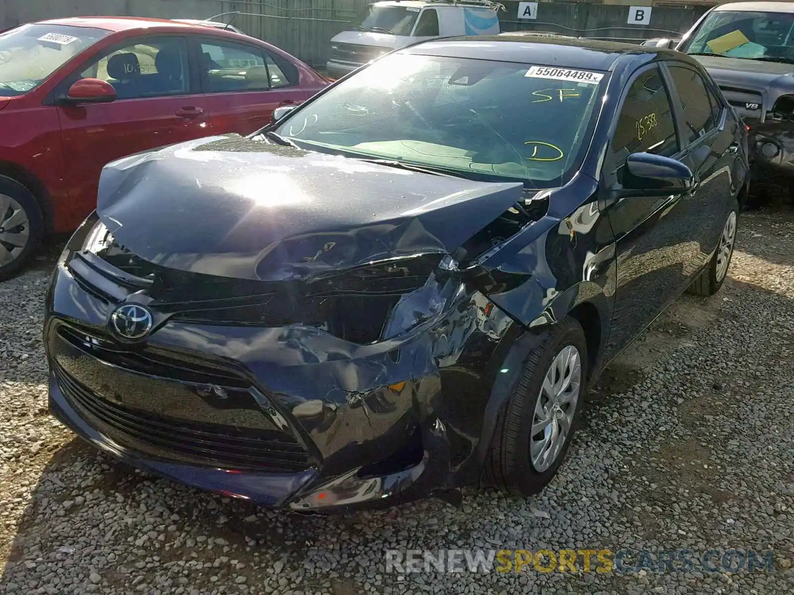 2 Photograph of a damaged car 2T1BURHE7KC217216 TOYOTA COROLLA 2019