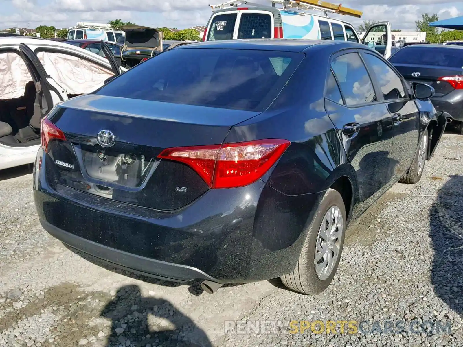 4 Photograph of a damaged car 2T1BURHE7KC217216 TOYOTA COROLLA 2019