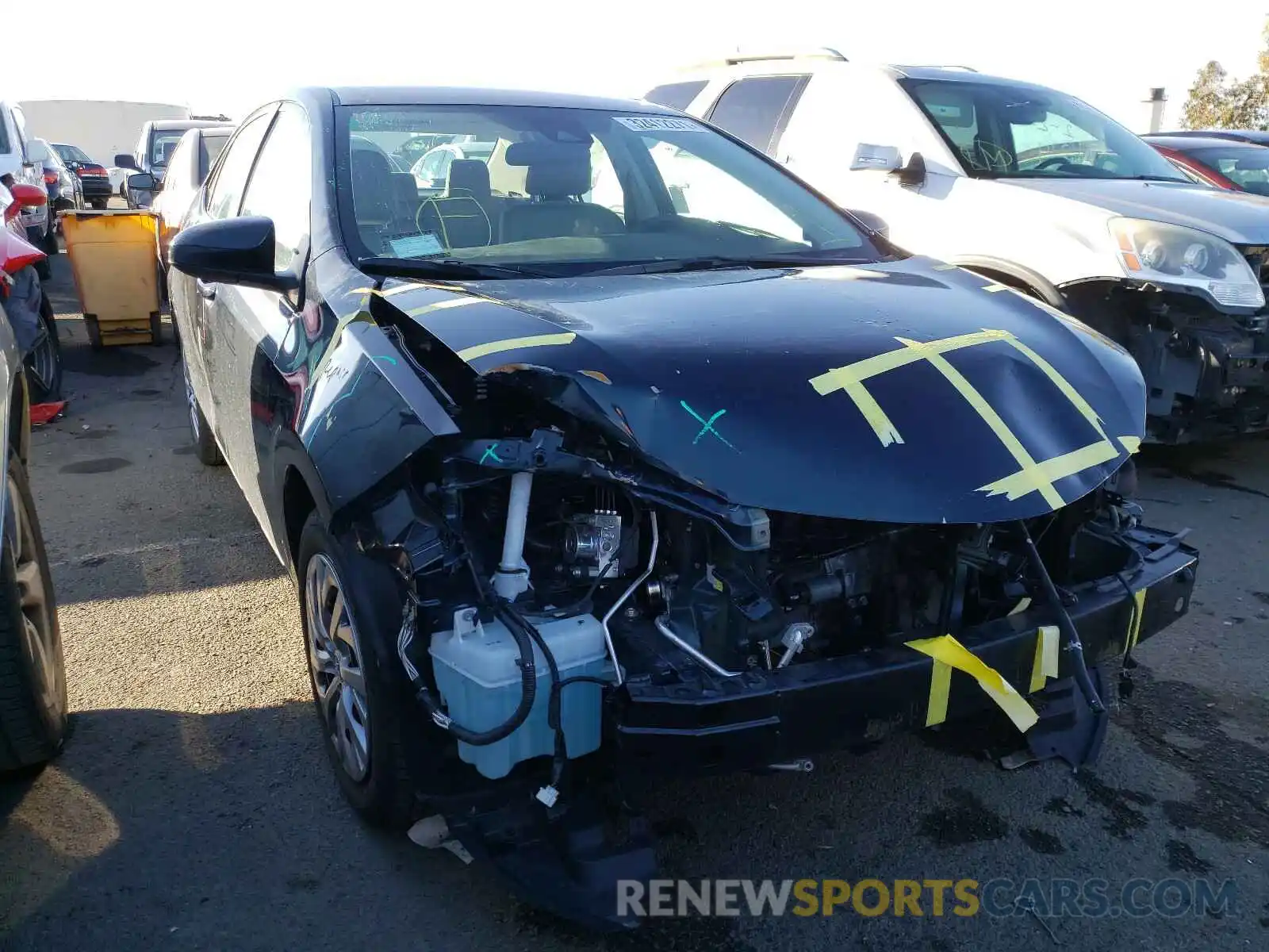 1 Photograph of a damaged car 2T1BURHE7KC218639 TOYOTA COROLLA 2019