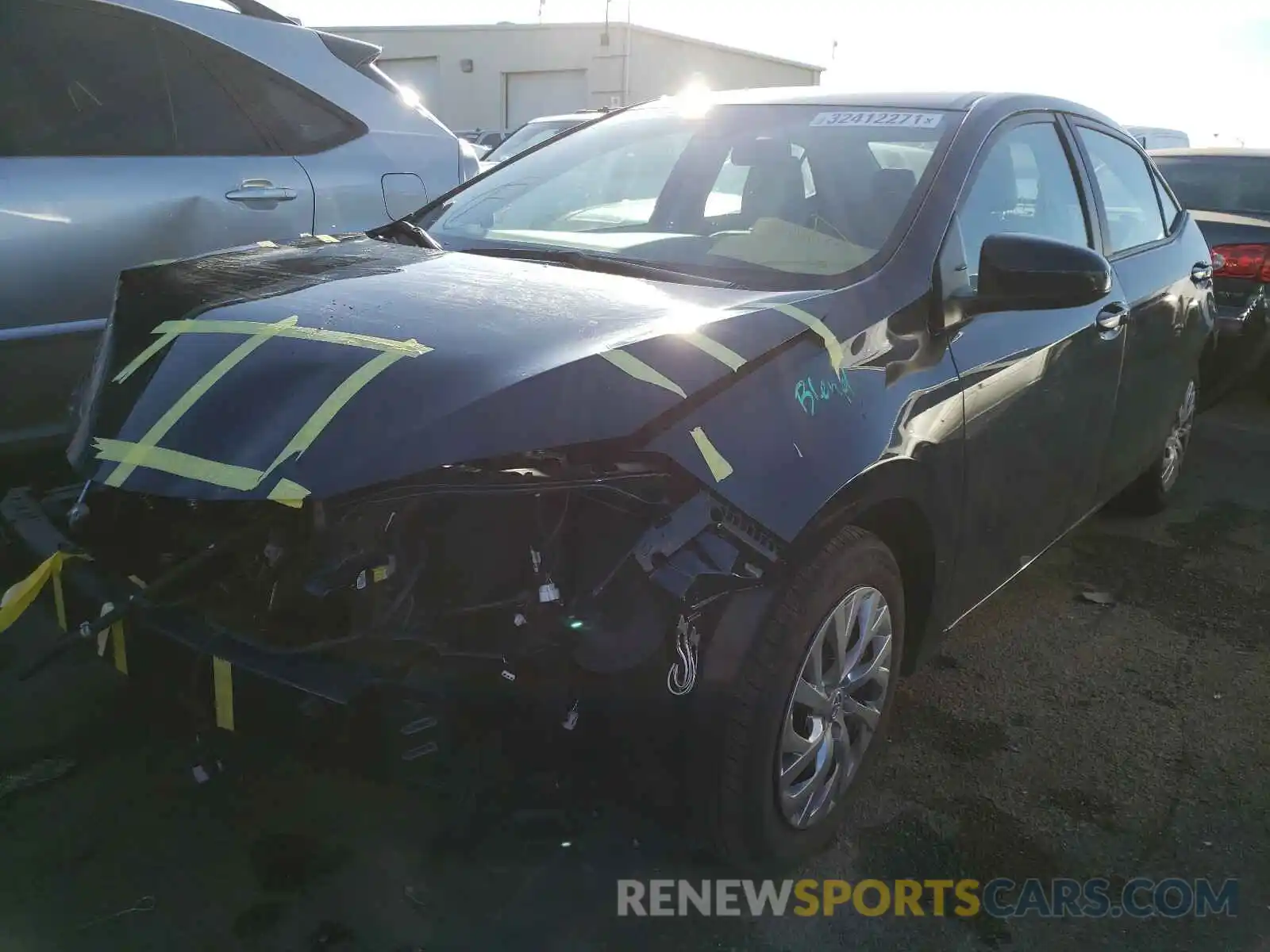 2 Photograph of a damaged car 2T1BURHE7KC218639 TOYOTA COROLLA 2019