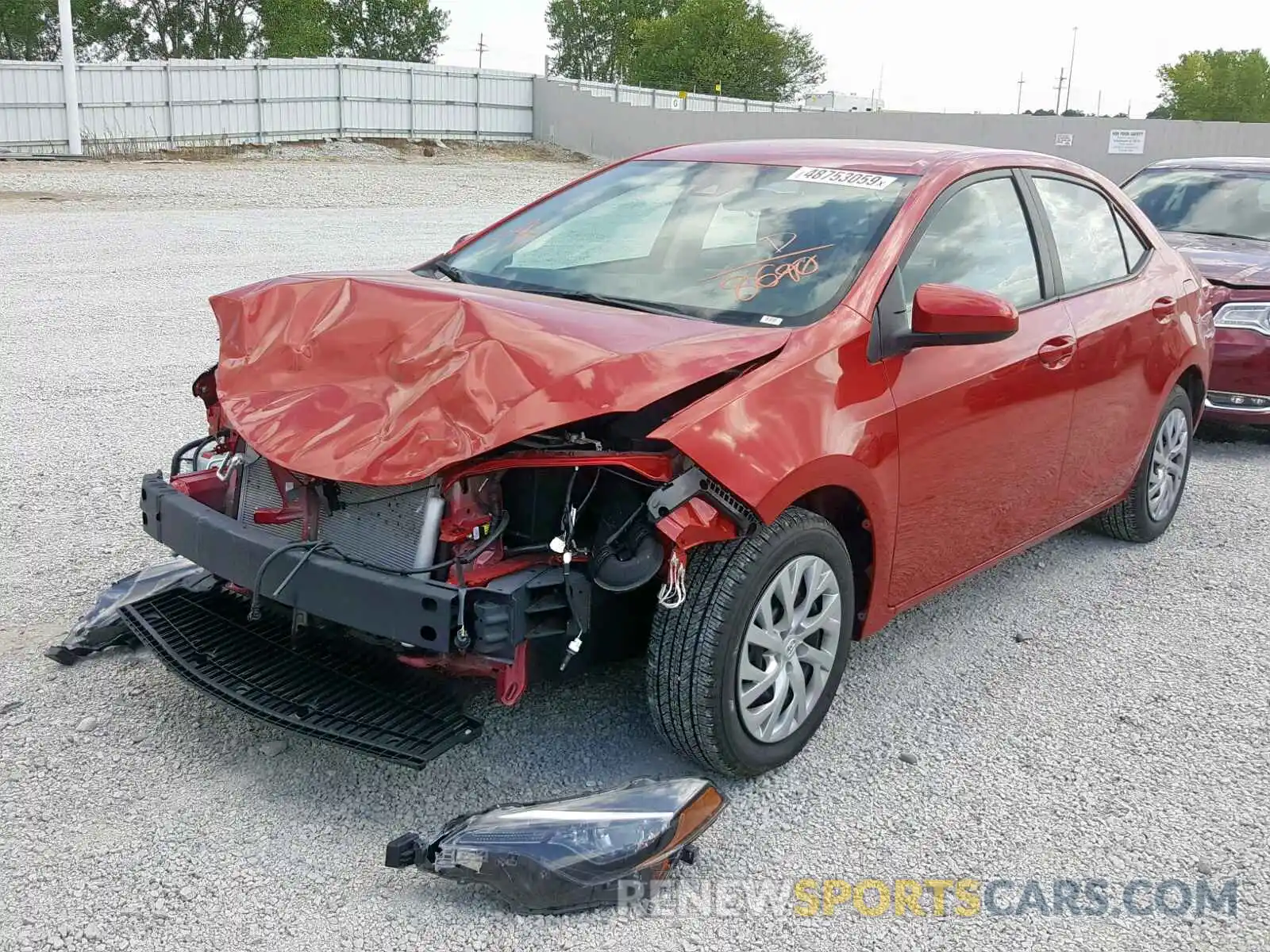 2 Photograph of a damaged car 2T1BURHE7KC218690 TOYOTA COROLLA 2019