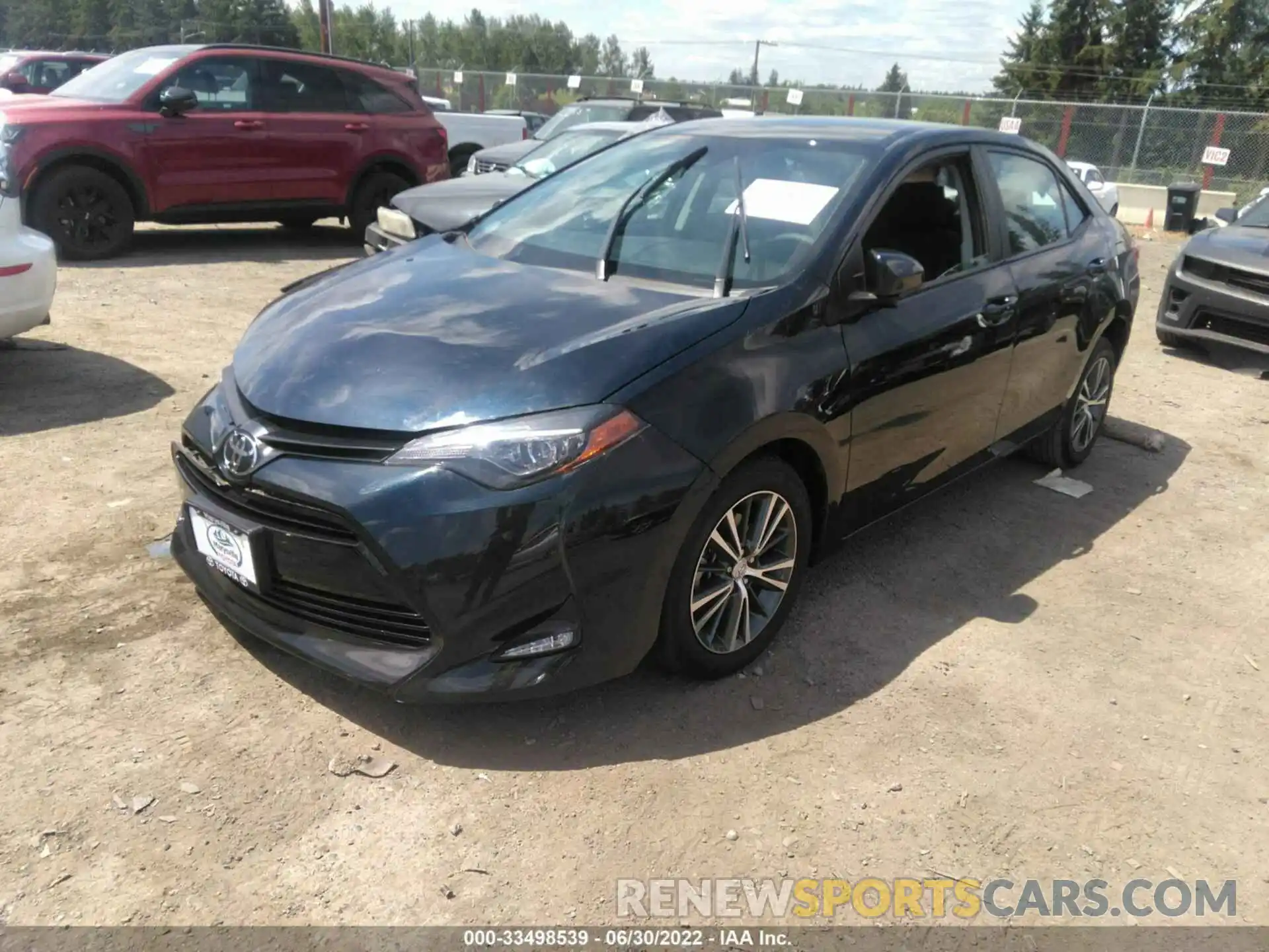 2 Photograph of a damaged car 2T1BURHE7KC218740 TOYOTA COROLLA 2019