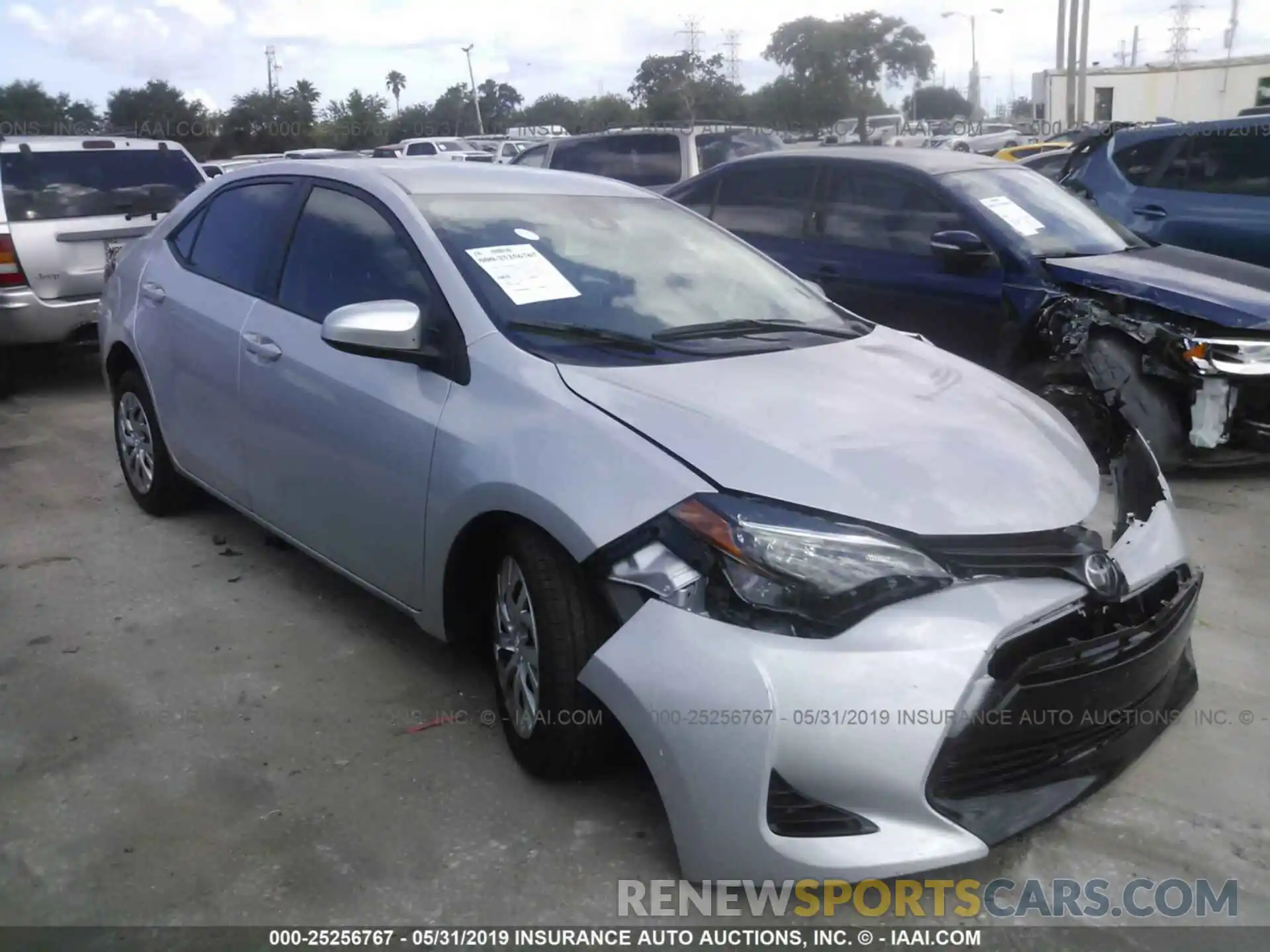 1 Photograph of a damaged car 2T1BURHE7KC219743 TOYOTA COROLLA 2019