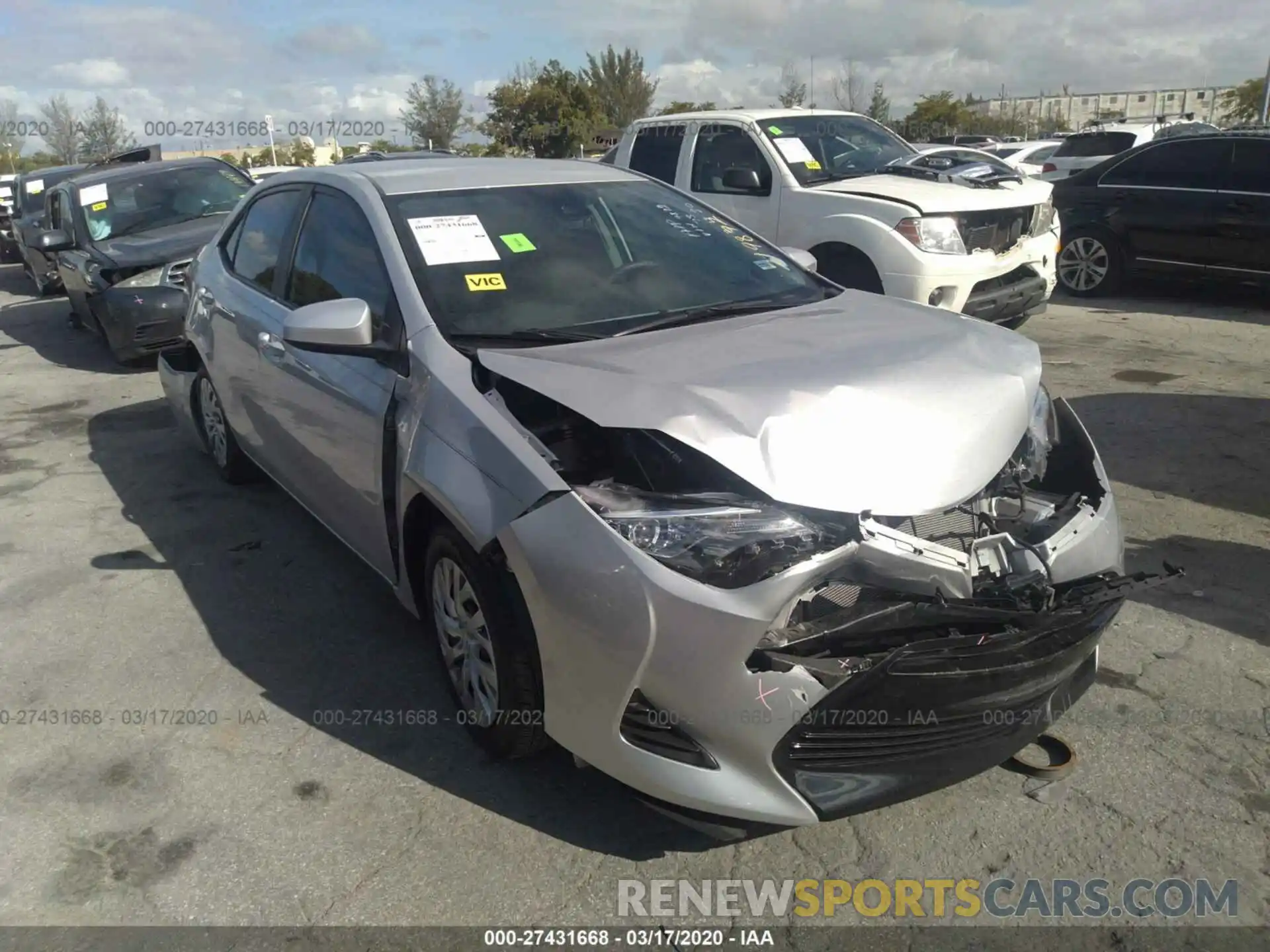 6 Photograph of a damaged car 2T1BURHE7KC219872 TOYOTA COROLLA 2019