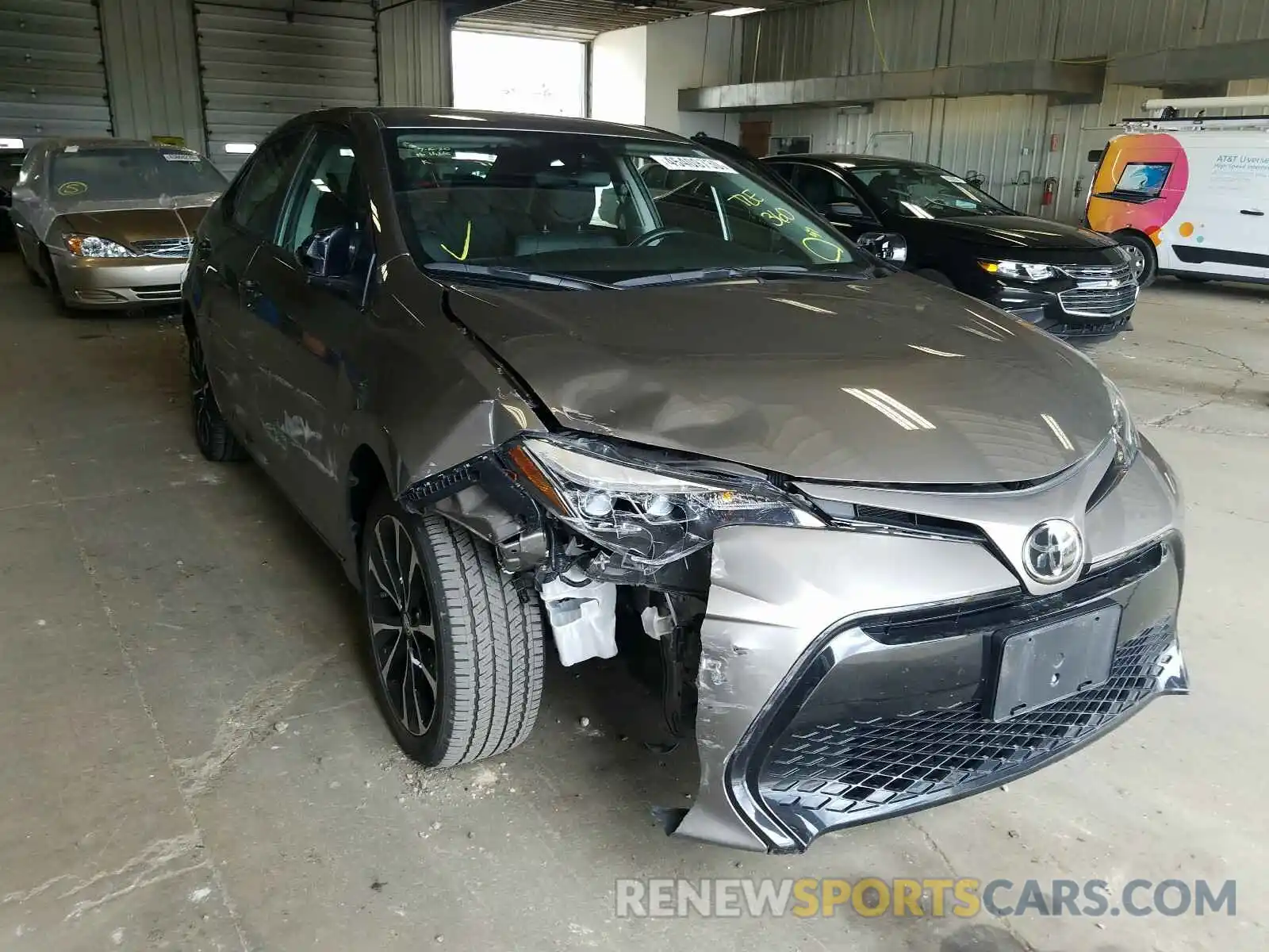 1 Photograph of a damaged car 2T1BURHE7KC219970 TOYOTA COROLLA 2019