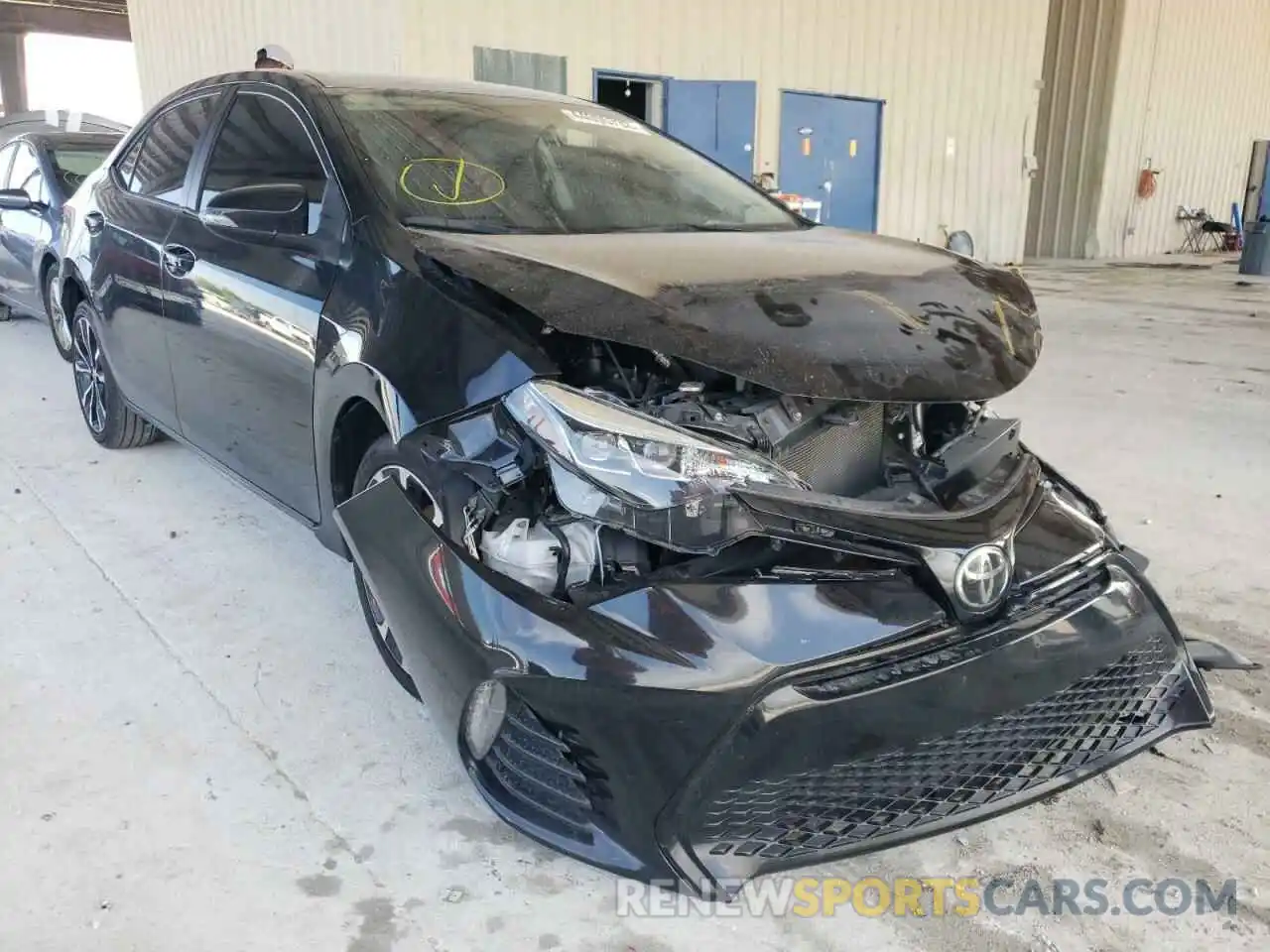 1 Photograph of a damaged car 2T1BURHE7KC220469 TOYOTA COROLLA 2019