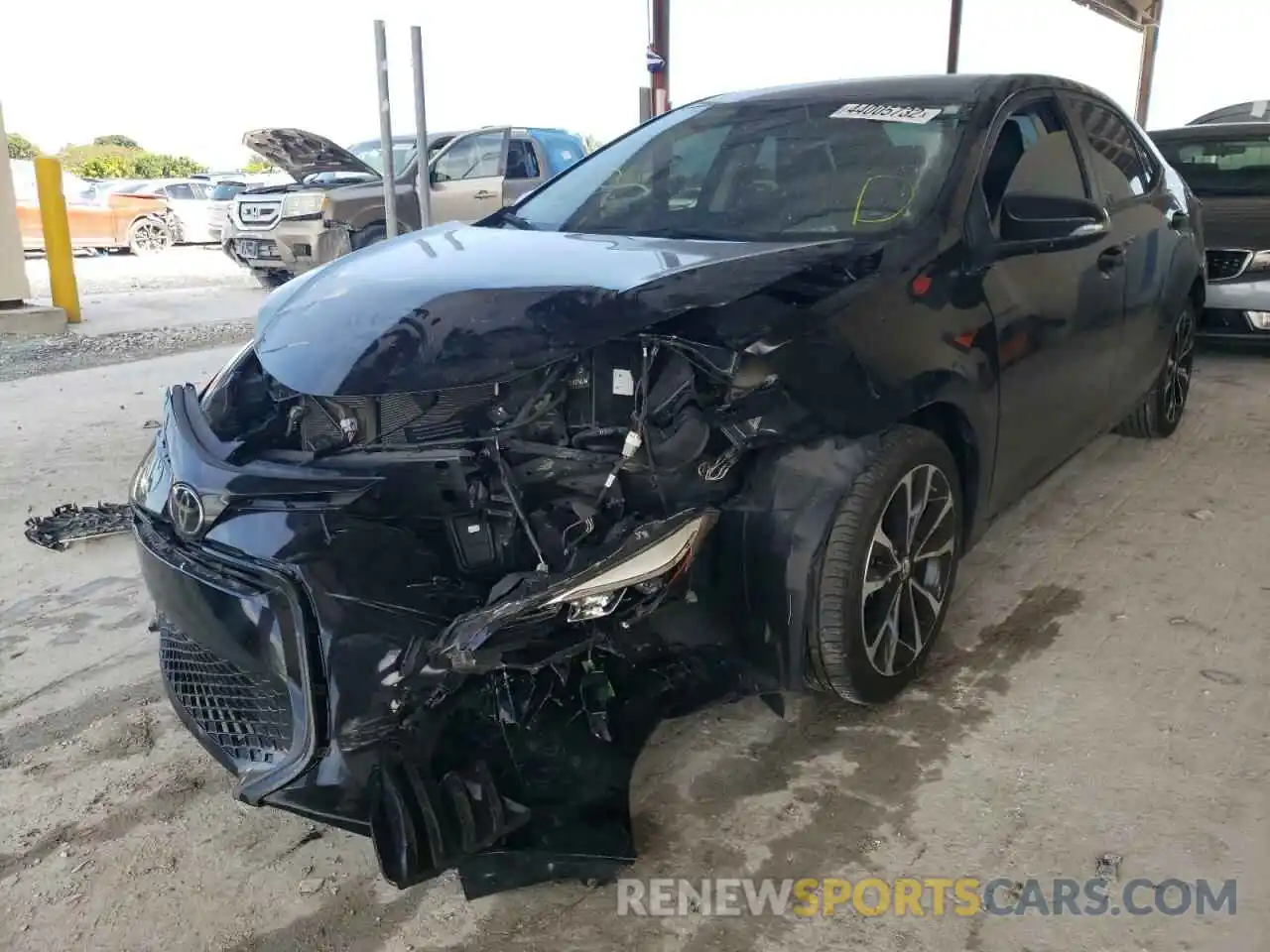 2 Photograph of a damaged car 2T1BURHE7KC220469 TOYOTA COROLLA 2019