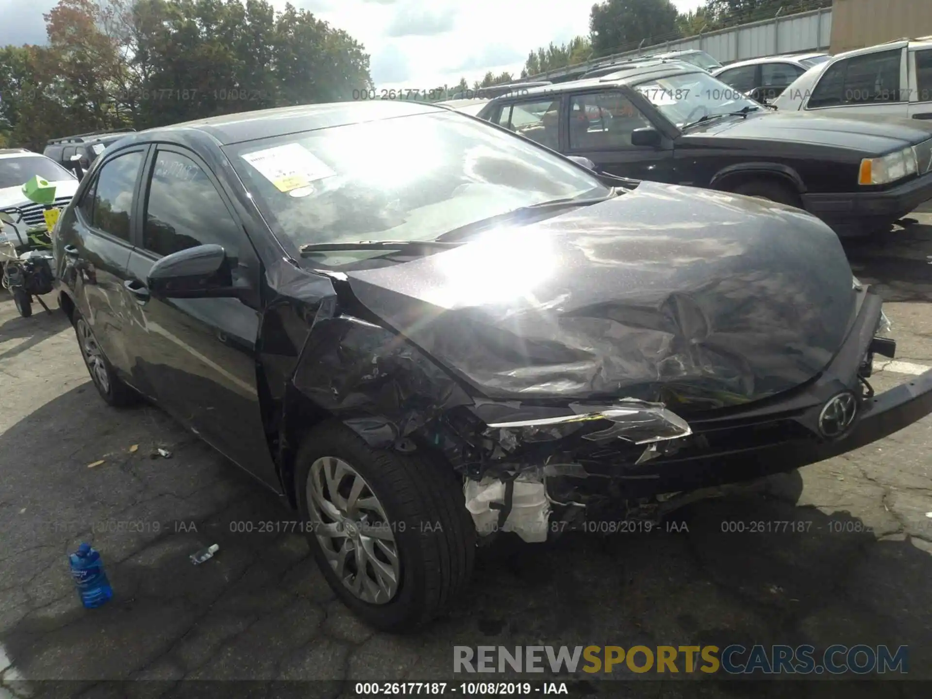 1 Photograph of a damaged car 2T1BURHE7KC222996 TOYOTA COROLLA 2019