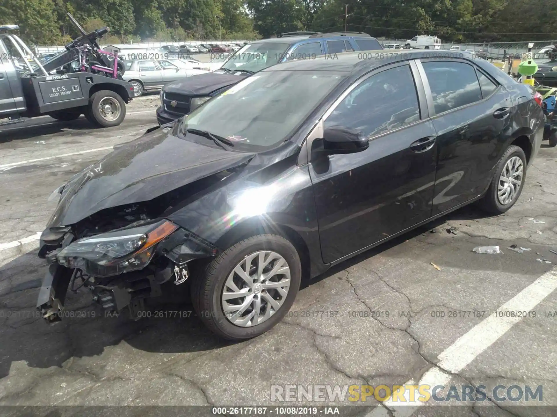 2 Photograph of a damaged car 2T1BURHE7KC222996 TOYOTA COROLLA 2019