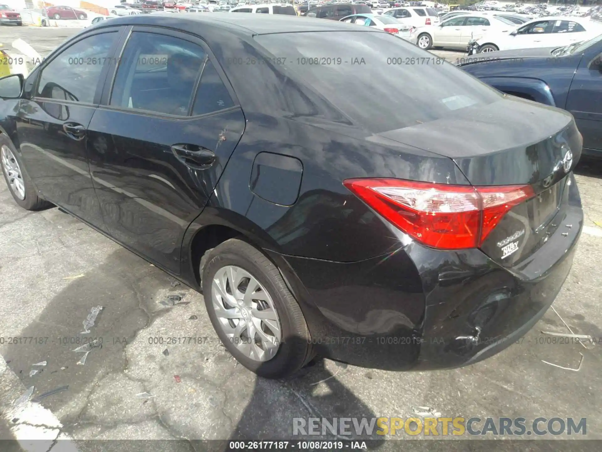 3 Photograph of a damaged car 2T1BURHE7KC222996 TOYOTA COROLLA 2019