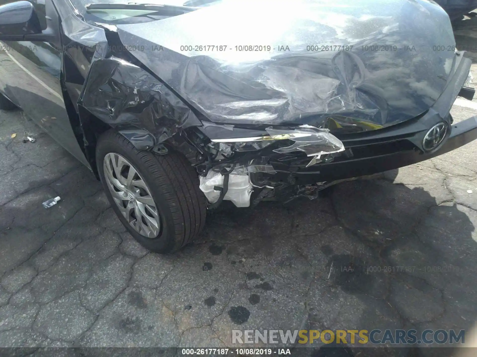 6 Photograph of a damaged car 2T1BURHE7KC222996 TOYOTA COROLLA 2019