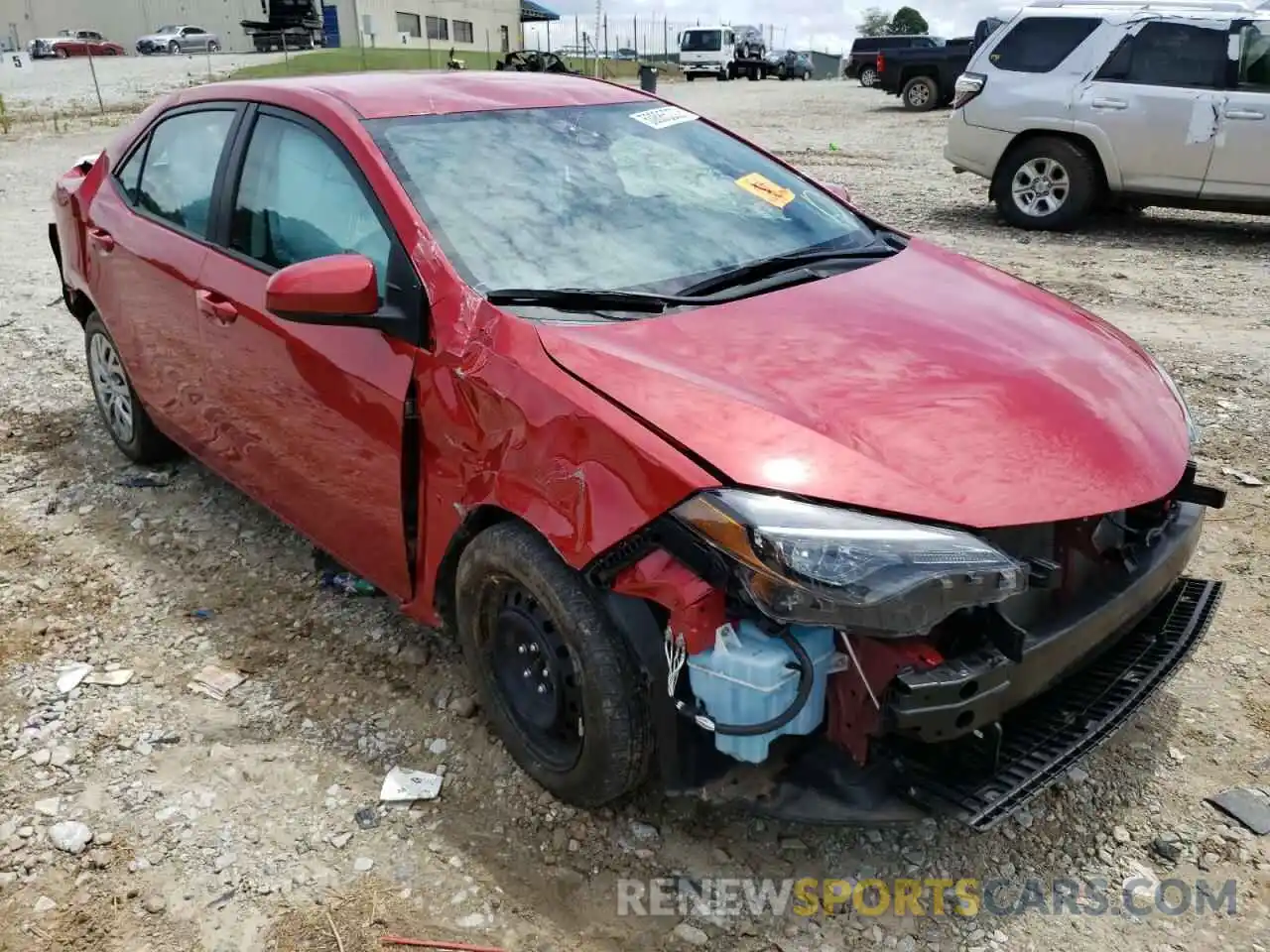 1 Photograph of a damaged car 2T1BURHE7KC223016 TOYOTA COROLLA 2019