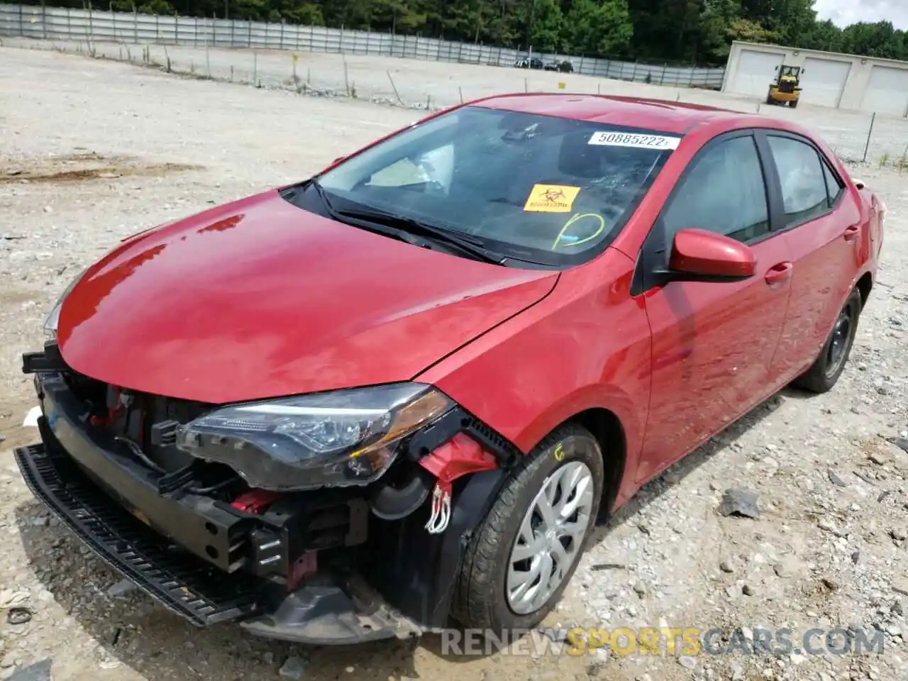 2 Photograph of a damaged car 2T1BURHE7KC223016 TOYOTA COROLLA 2019