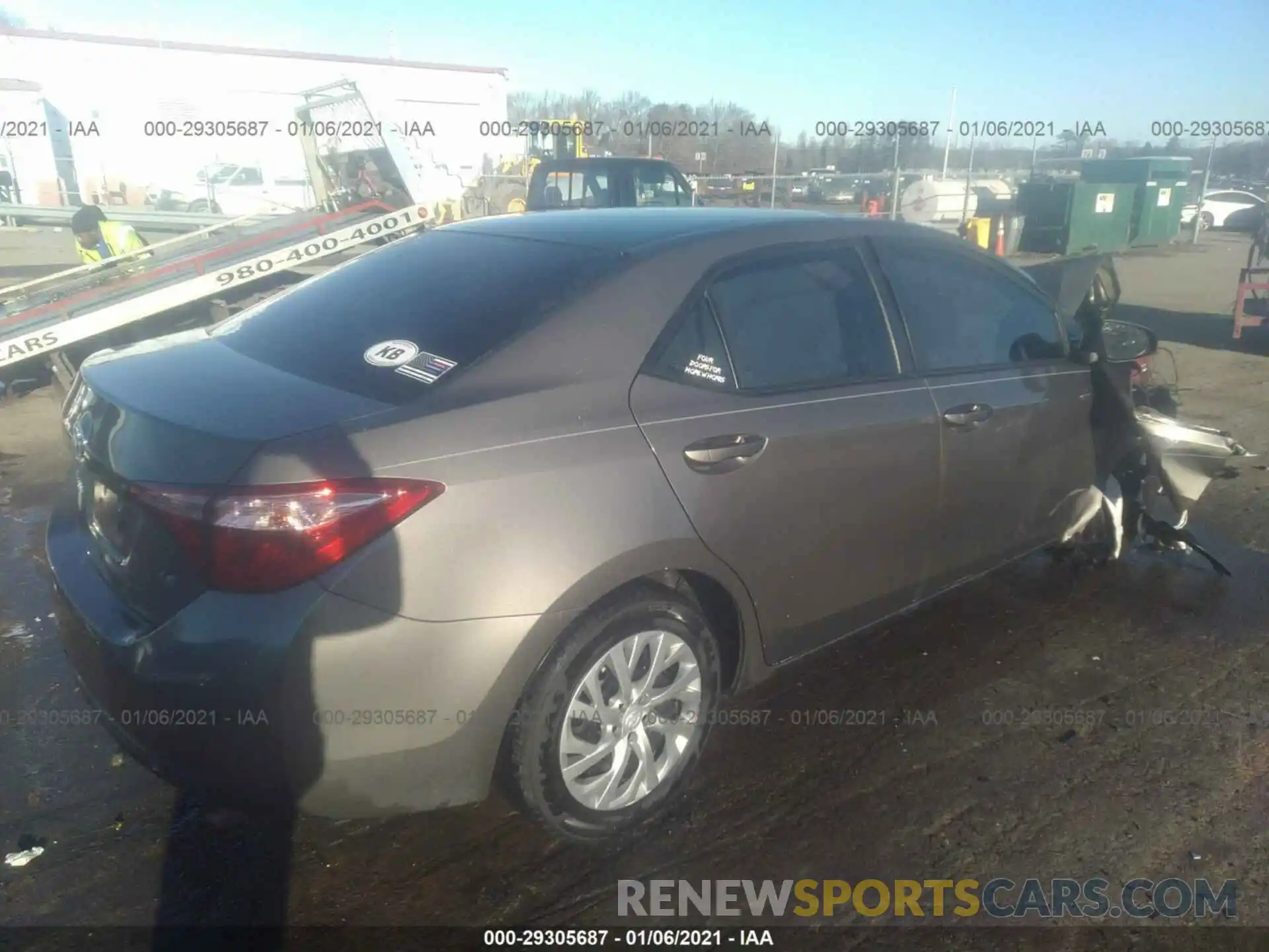 4 Photograph of a damaged car 2T1BURHE7KC223551 TOYOTA COROLLA 2019