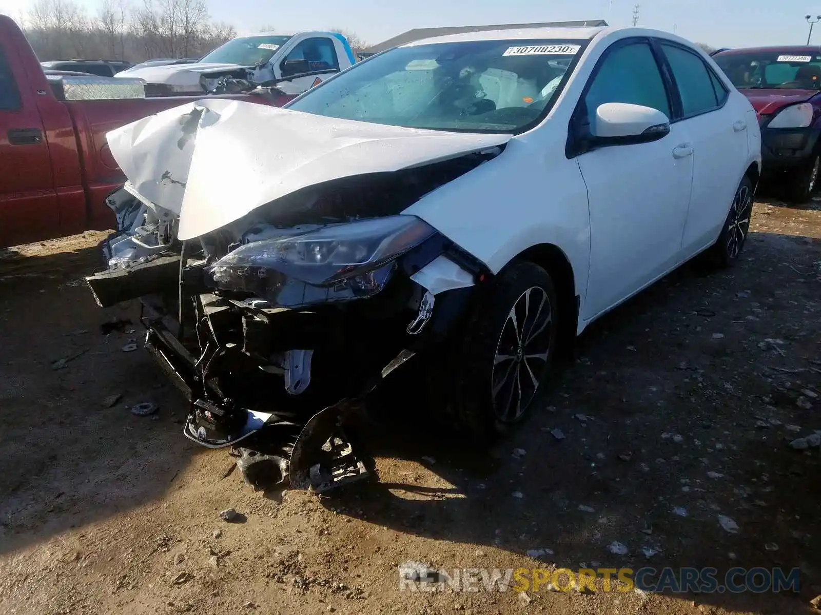 2 Photograph of a damaged car 2T1BURHE7KC223579 TOYOTA COROLLA 2019