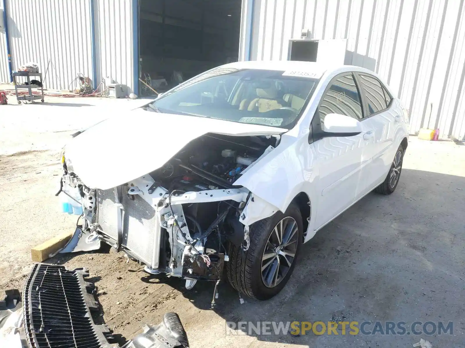 2 Photograph of a damaged car 2T1BURHE7KC223646 TOYOTA COROLLA 2019