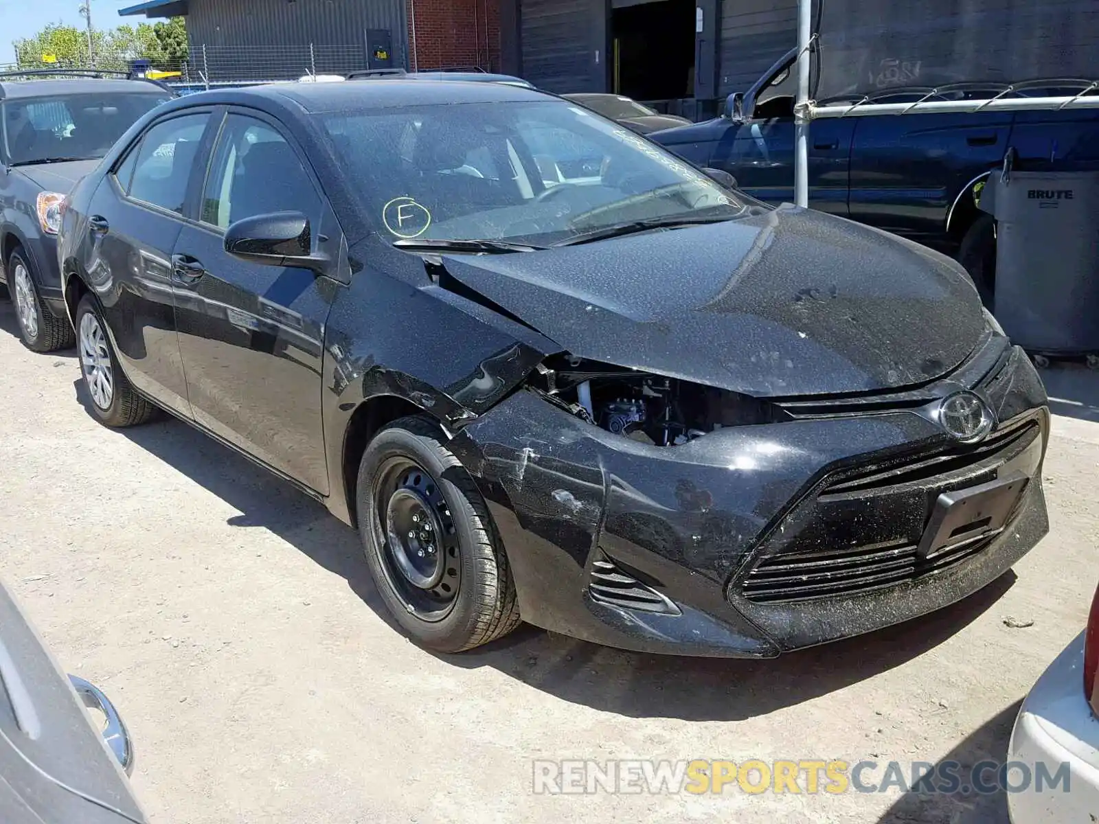 1 Photograph of a damaged car 2T1BURHE7KC224327 TOYOTA COROLLA 2019