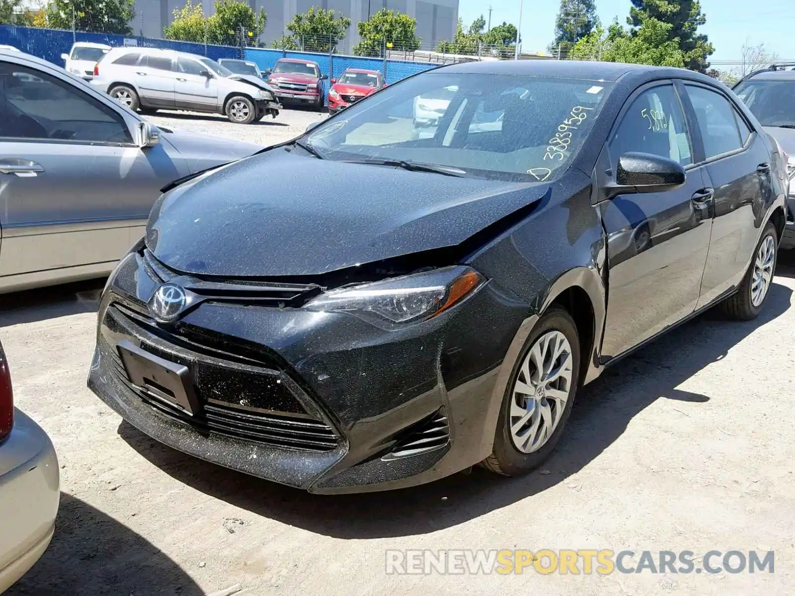 2 Photograph of a damaged car 2T1BURHE7KC224327 TOYOTA COROLLA 2019