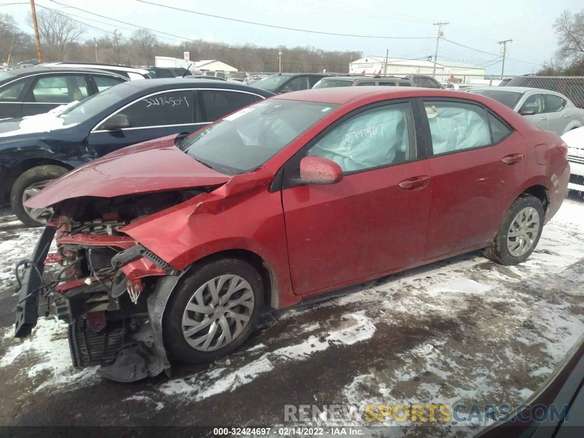 2 Photograph of a damaged car 2T1BURHE7KC224599 TOYOTA COROLLA 2019