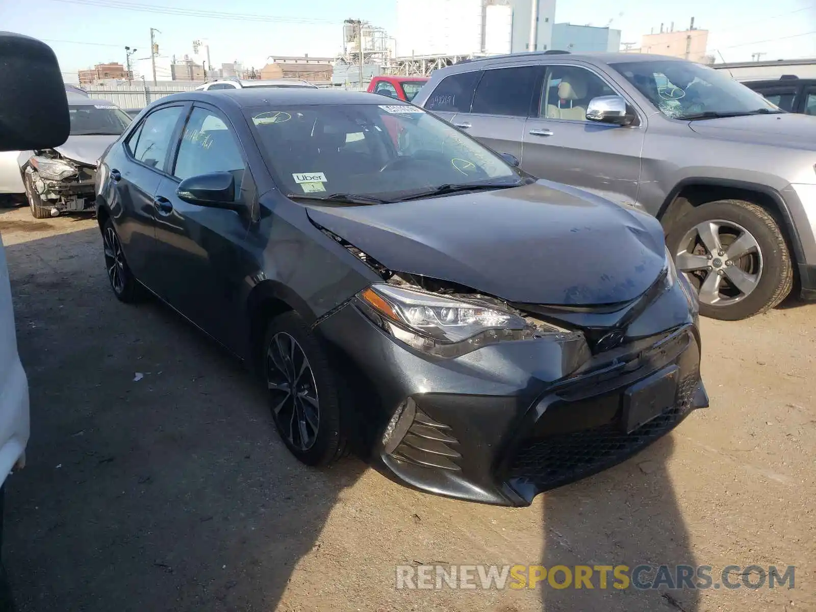 1 Photograph of a damaged car 2T1BURHE7KC224604 TOYOTA COROLLA 2019