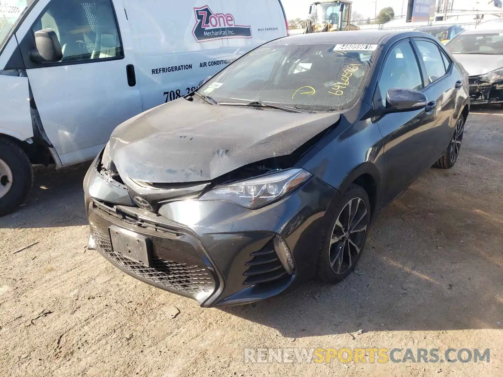 2 Photograph of a damaged car 2T1BURHE7KC224604 TOYOTA COROLLA 2019