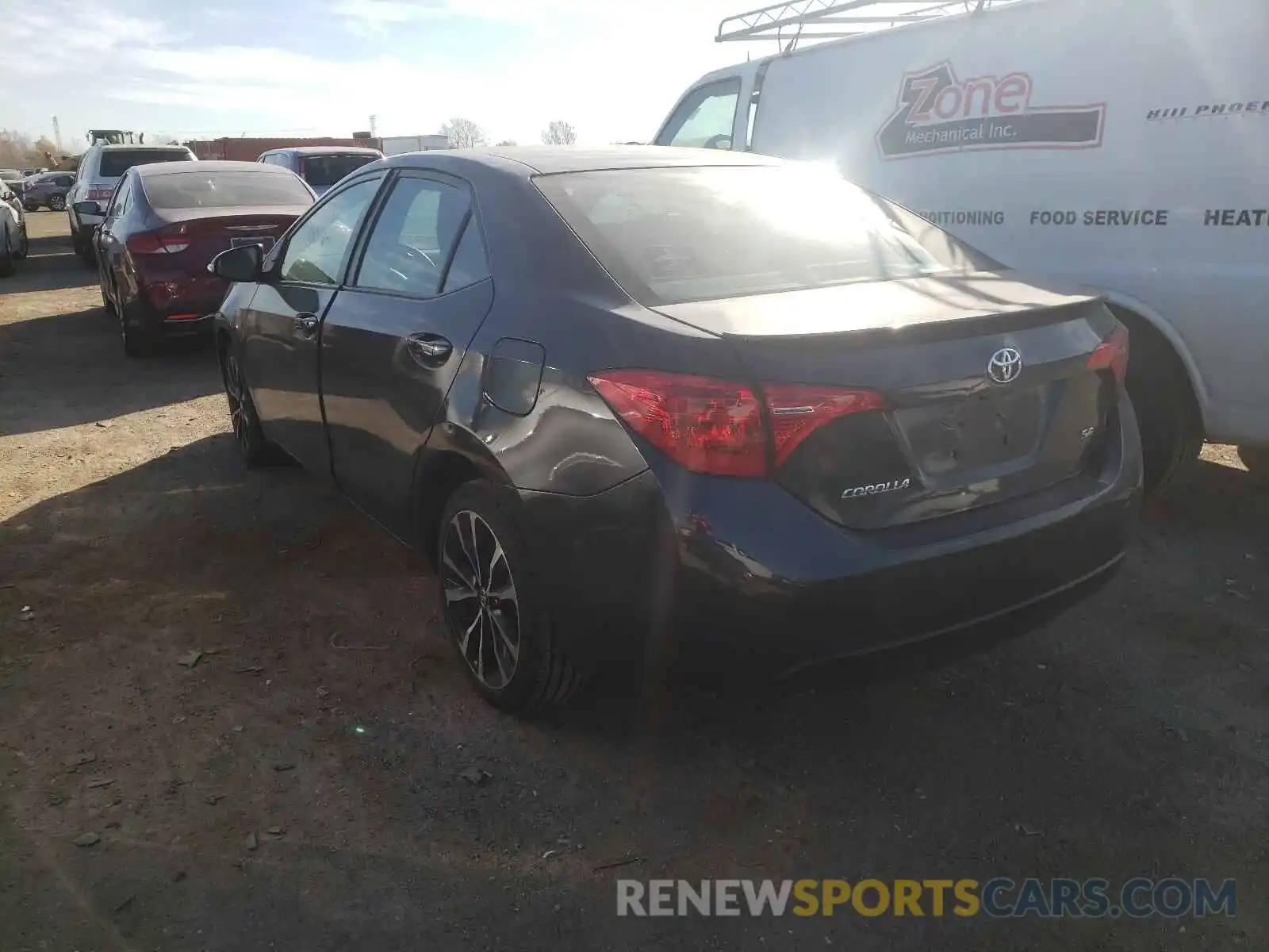 3 Photograph of a damaged car 2T1BURHE7KC224604 TOYOTA COROLLA 2019