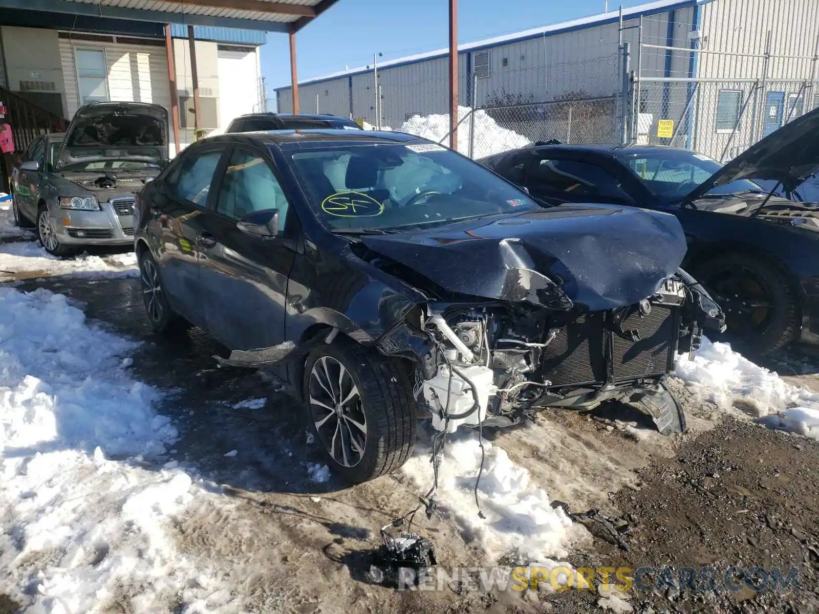 1 Photograph of a damaged car 2T1BURHE7KC224795 TOYOTA COROLLA 2019
